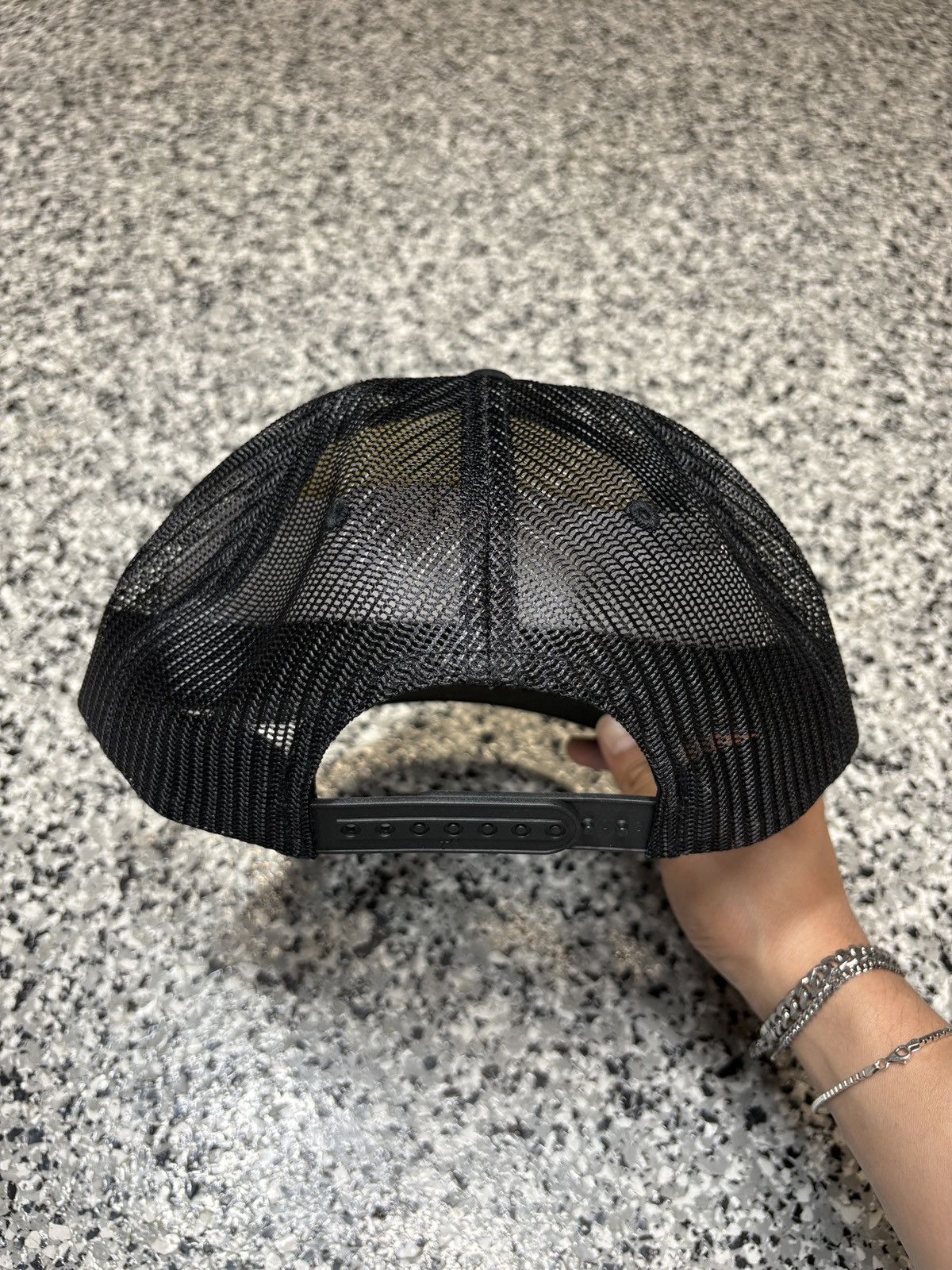 Billy Hill 2021 Billy Hill Black/White “PS&S” Trucker Mesh Hat OSFM Size ONE SIZE - 2 Thumbnail