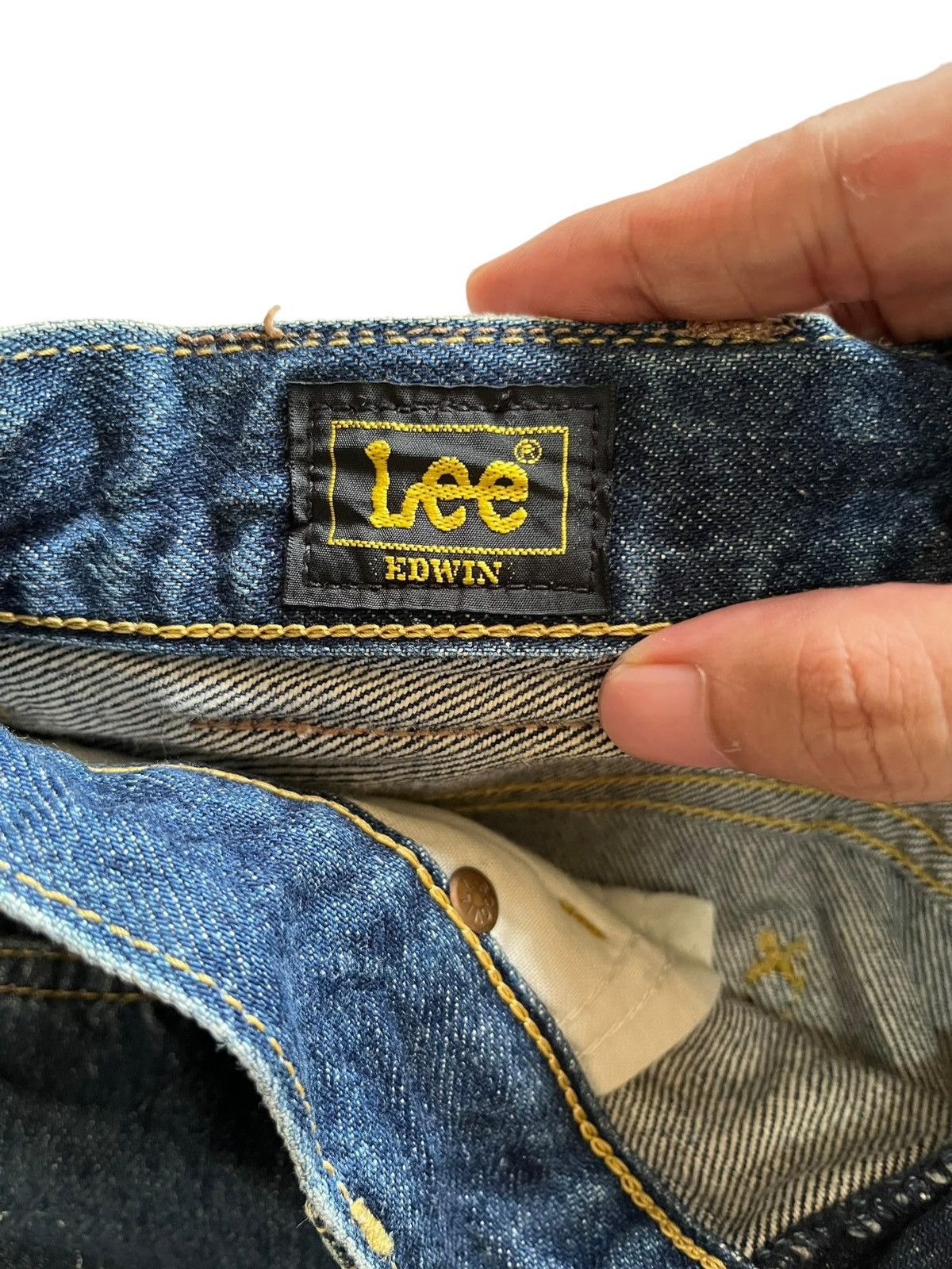 Edwin × Lee Vintage Japanese Lee Sanforized Splatter Ripped Flare Jeans Size 26" / US 2 / IT 38 - 9 Thumbnail