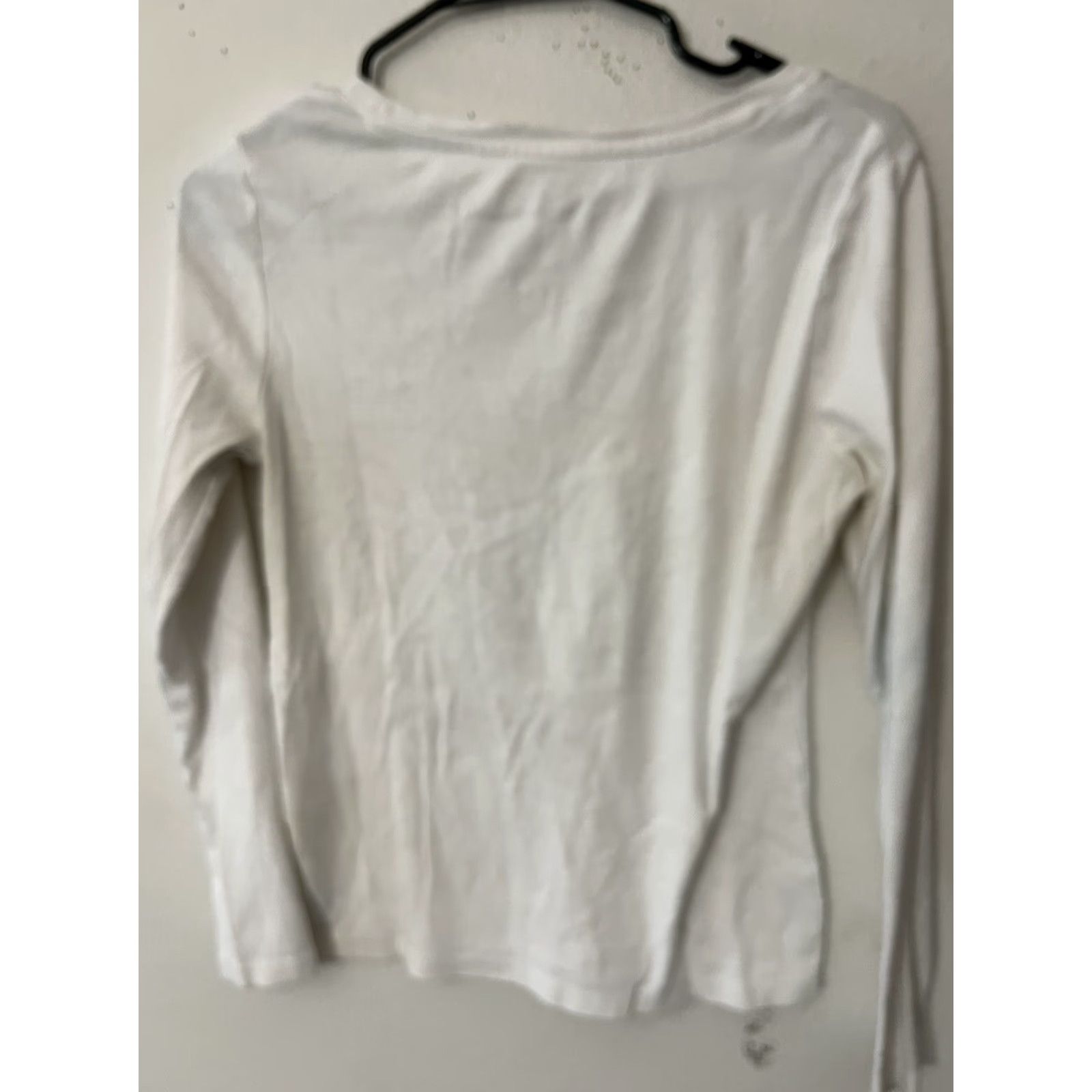 Tommy Hilfiger Tommy Hilfiger Shirt Womens Adult Medium White Long Sleeve Casual Preppy Size M / US 6-8 / IT 42-44 - 4 Thumbnail