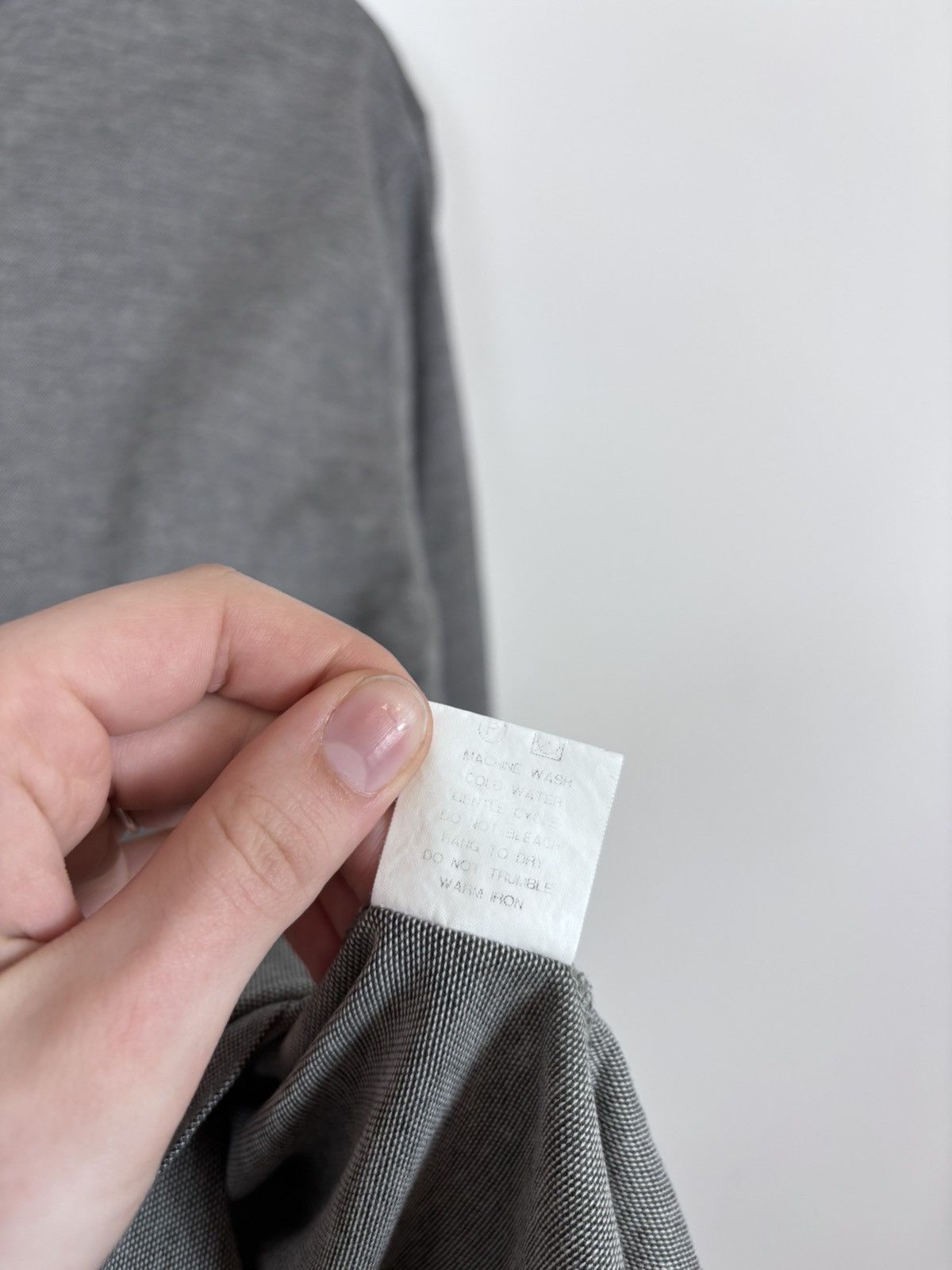 Corneliani Corneliani Men’s Pique Texture Gray Luxury Long Sleeve Tee Size US L / EU 52-54 / 3 - 10 Thumbnail