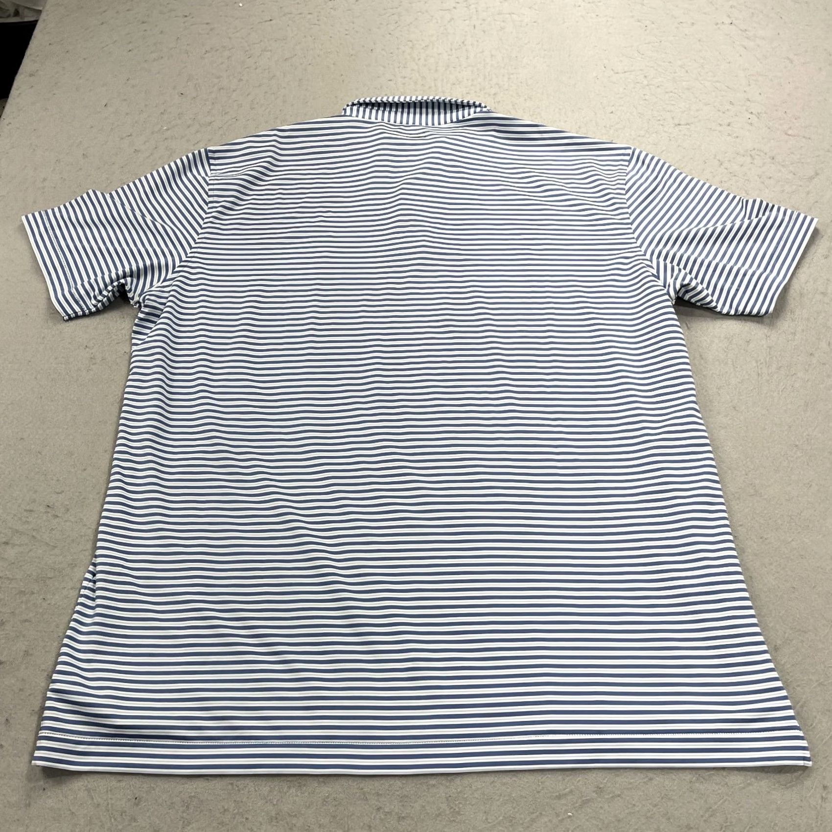 Peter Millar Peter Millar Crown Sport Polo Shirt Mens XL Blue Striped Logo Golf Crown Crafted 90s Classic Sports Mens XL Blue Polo Shirt Size US XL / EU 56 / 4 - 6 Thumbnail