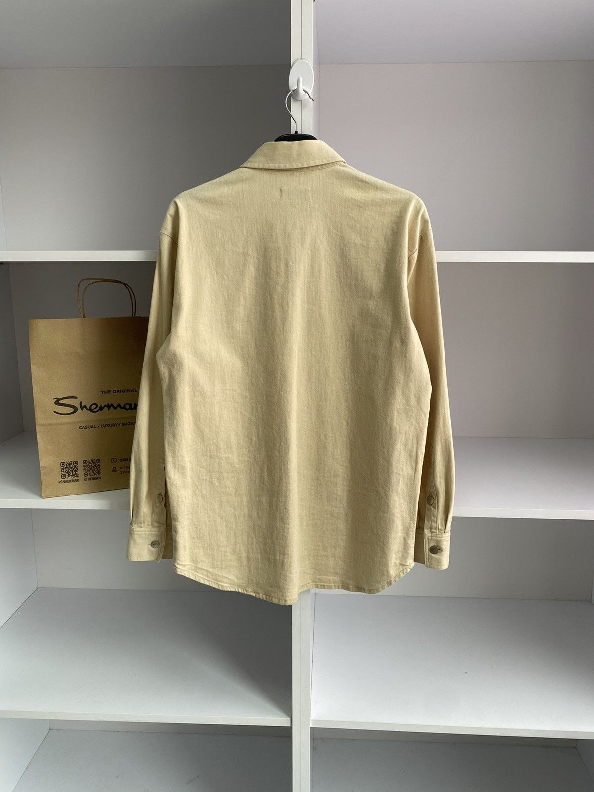 Raf Simons × Vintage Vintage Raf Simons 15SS Two Pocket RS Walker Patch Shirt Size US L / EU 52-54 / 3 - 18 Thumbnail