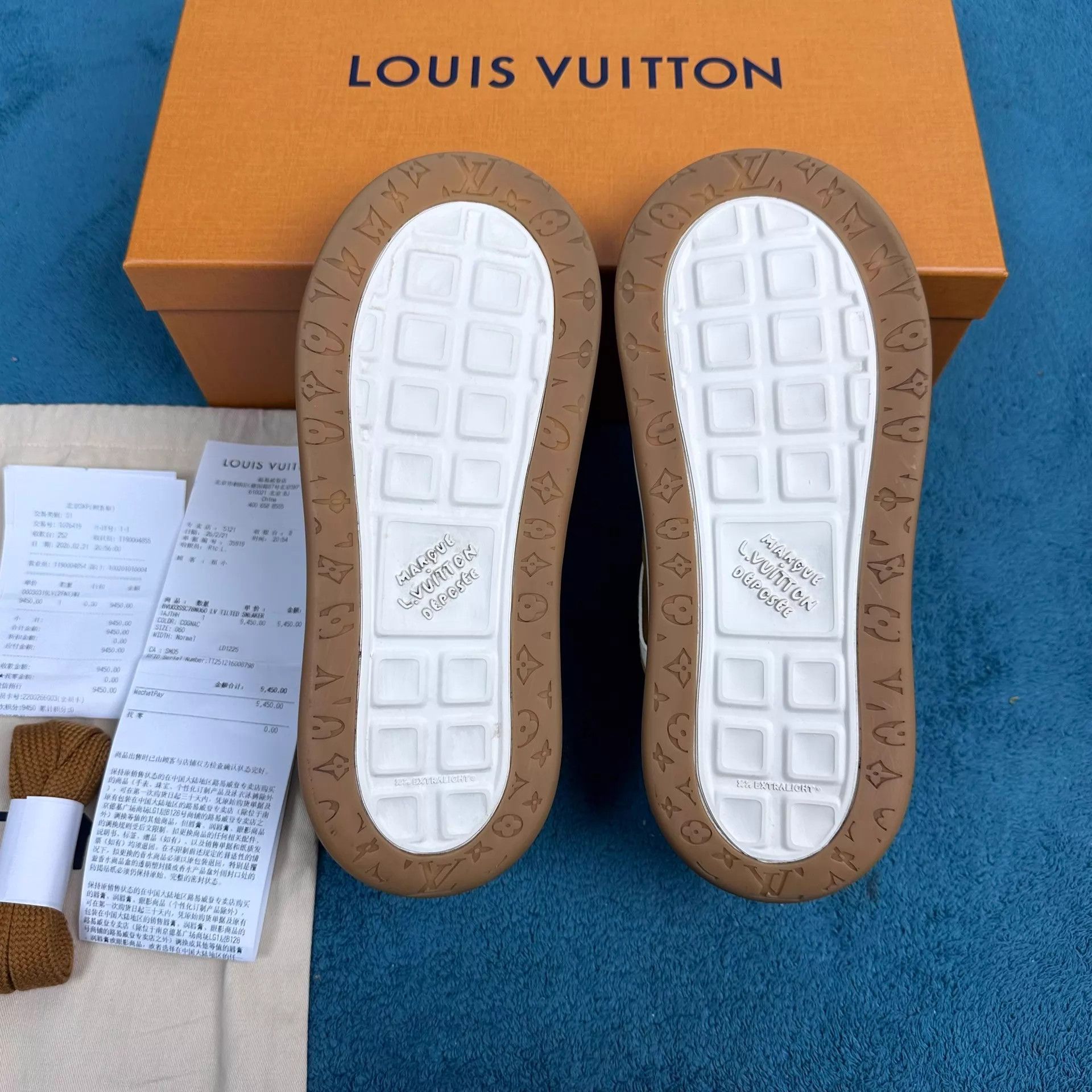Louis Vuitton LV Tilted Suede Low-Top Sneaker Brown 6/40 Size US 7 / EU 40 - 5 Thumbnail