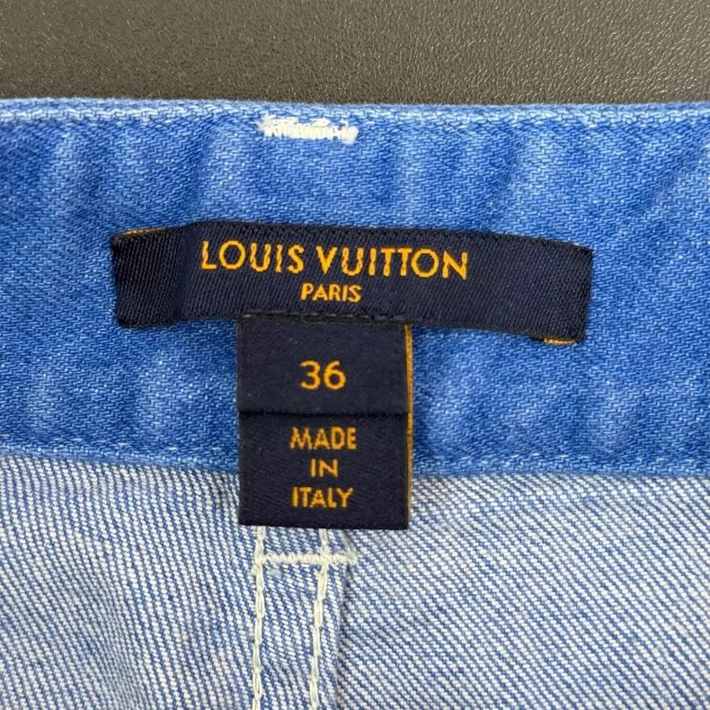 Louis Vuitton Louis Vuitton Blue Leather Jeans 2505-Nextarrow Size US 36 / EU 52 - 5 Thumbnail