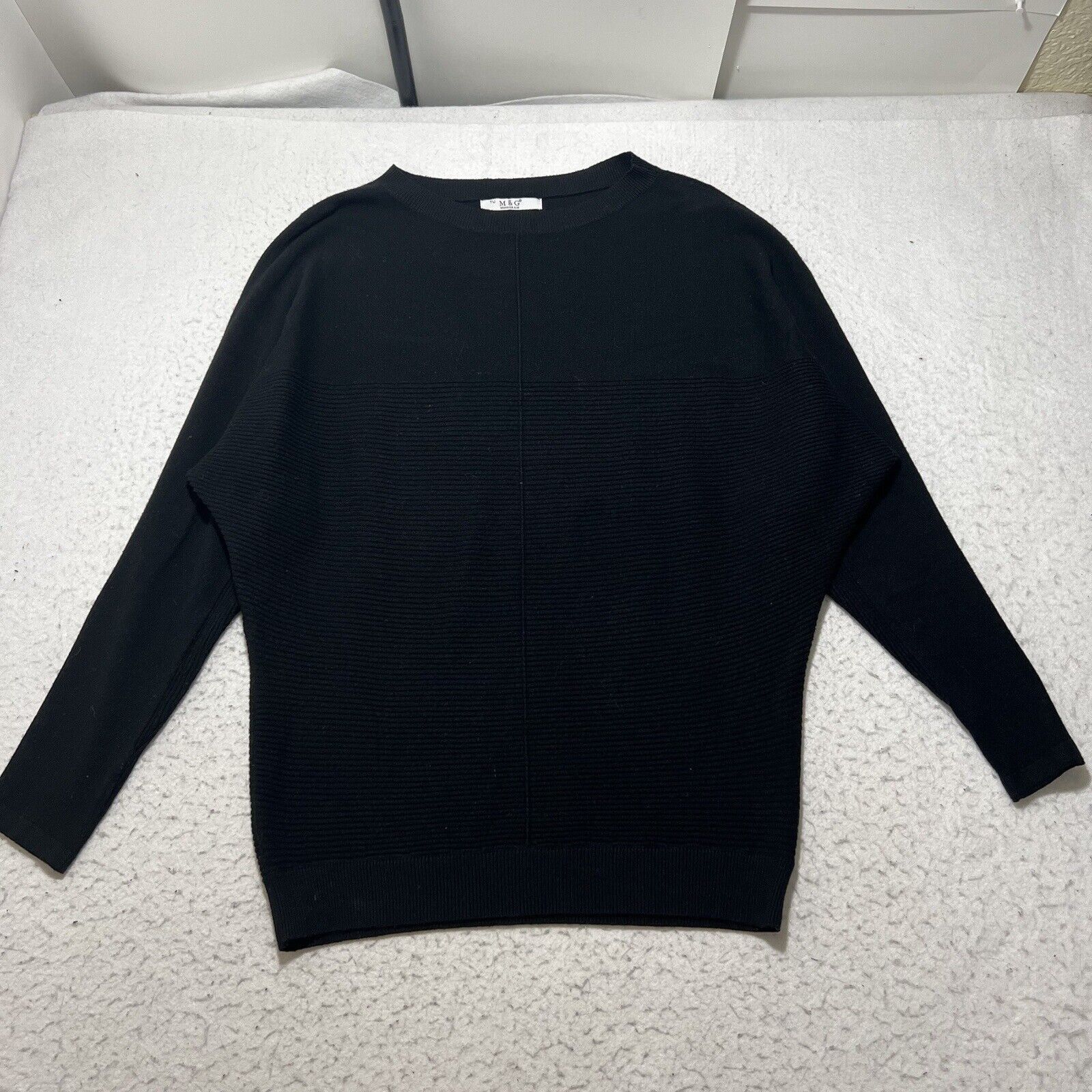 Other M&G Monogram XL Ribbed Sweater Boatneck Dolman Sleeve Size XL / US 12-14 / IT 48-50 - 1 Thumbnail