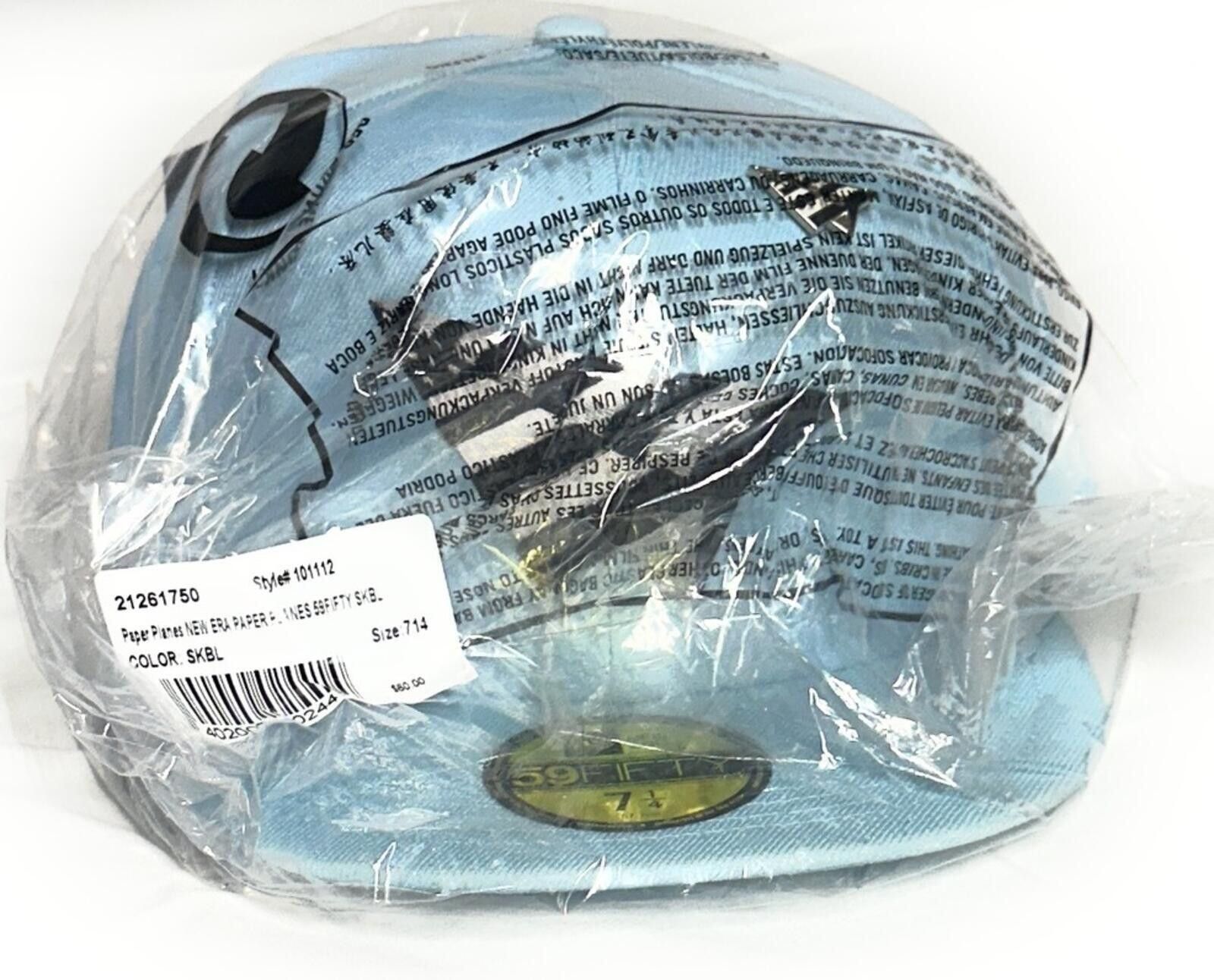 New Era New Era Paper Planes Light Blue w/ Pin 59FIFTY 7 1/4 Size ONE SIZE - 2 Thumbnail