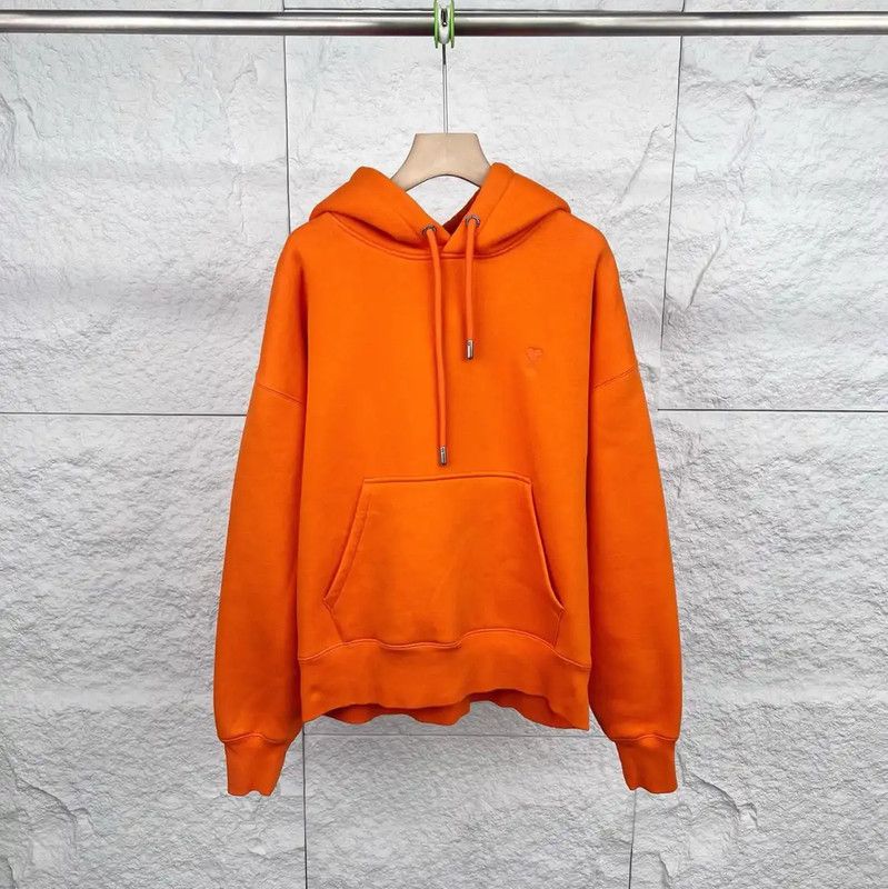 AMI AMI Orange Cotton Women's Hoodie 0089 Size M / US 6-8 / IT 42-44 - 1 Thumbnail