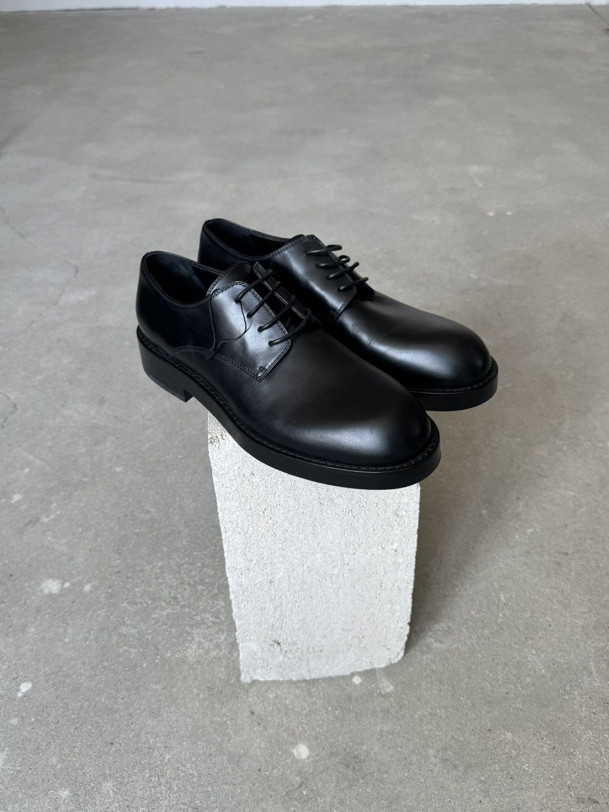 Ann Demeulemeester Ann Demeulemeester Derby Boots Leather Size US 12 / EU 45 - 2 Thumbnail