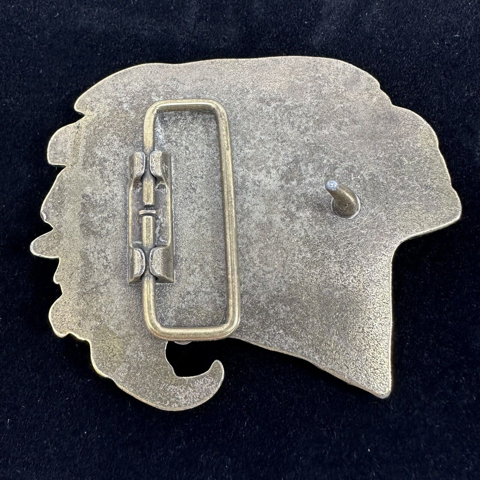 Other Chief Headdress VTG 70's Brass Belt Buckle by R J Roberts Size ONE SIZE - 4 Thumbnail