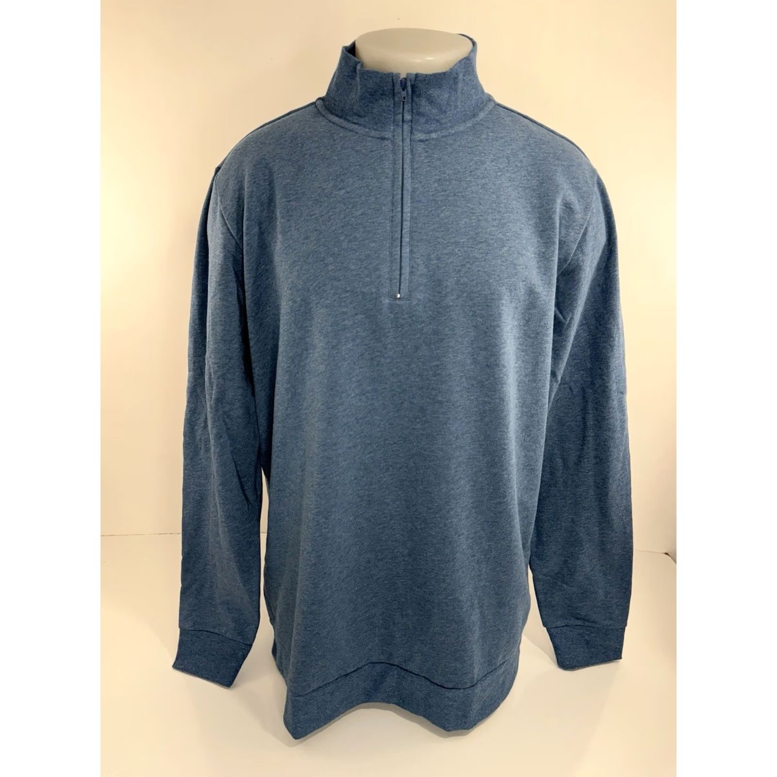 Vintage Criquet Austin - NEW w TAG - Fleece 1/4 Zip Pullover Mens XL Sweater Jacket Blue - Mens XL Fleece Pullover 1/4 Zip CQ32 Size US XL / EU 56 / 4 - 2 Thumbnail