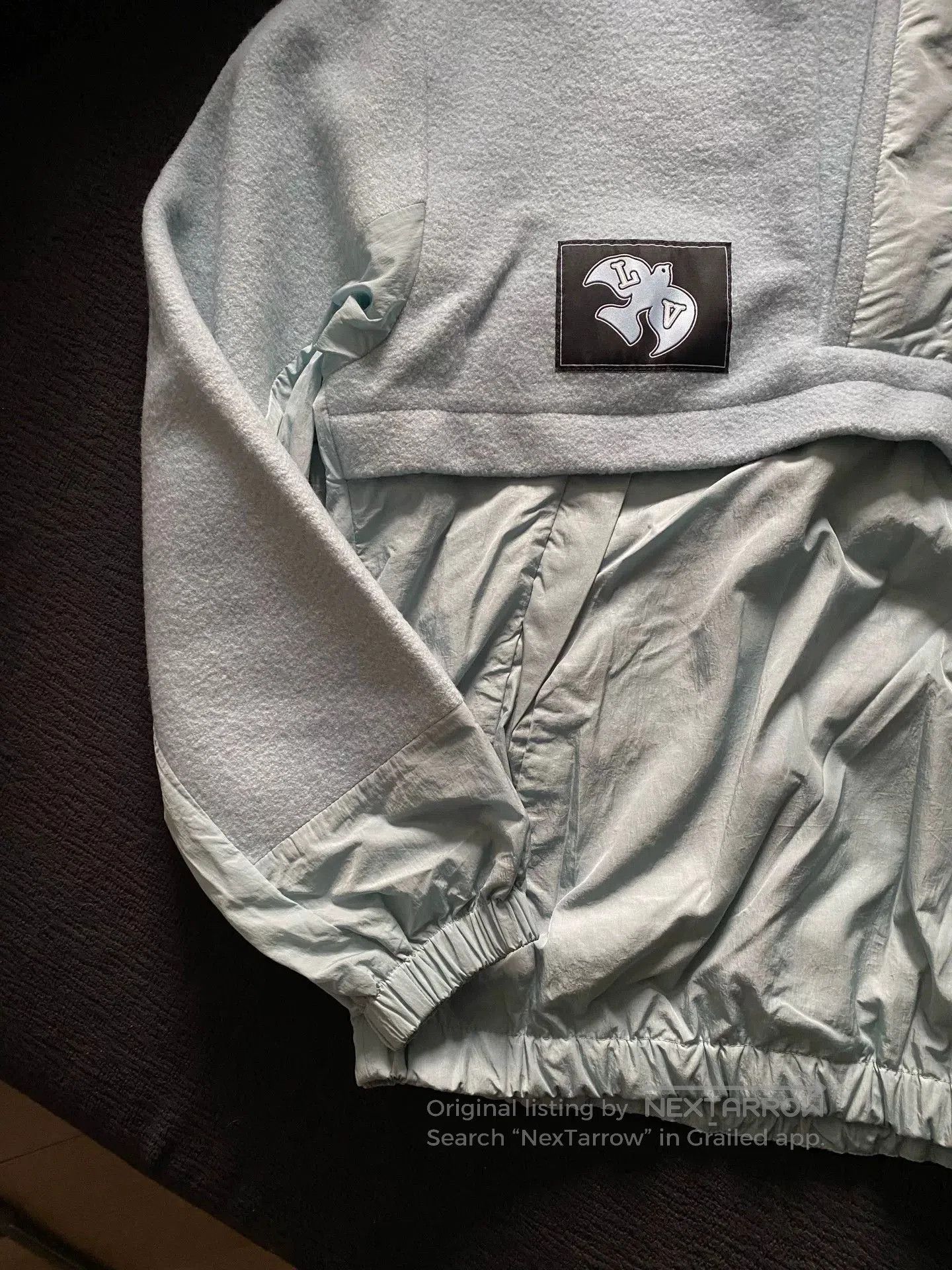 Louis Vuitton light blue fleece jacket with dove embroidery. Size US L / EU 52-54 / 3 - 2 Thumbnail