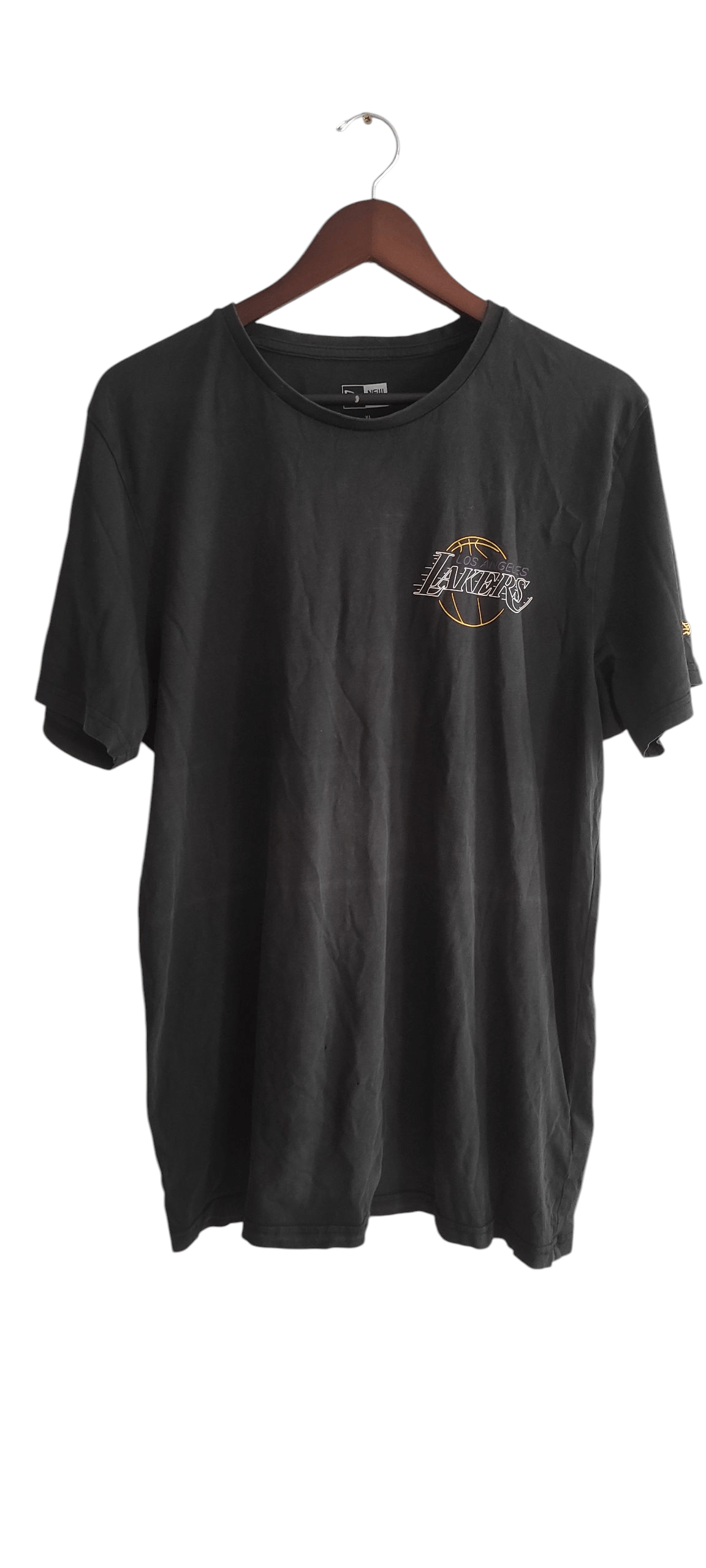 NBA × New Era × Vintage New Era Black NBA Neon Graphic Tee Loslak Blk Men's T-Shirt Size US XL / EU 56 / 4 - 5 Thumbnail