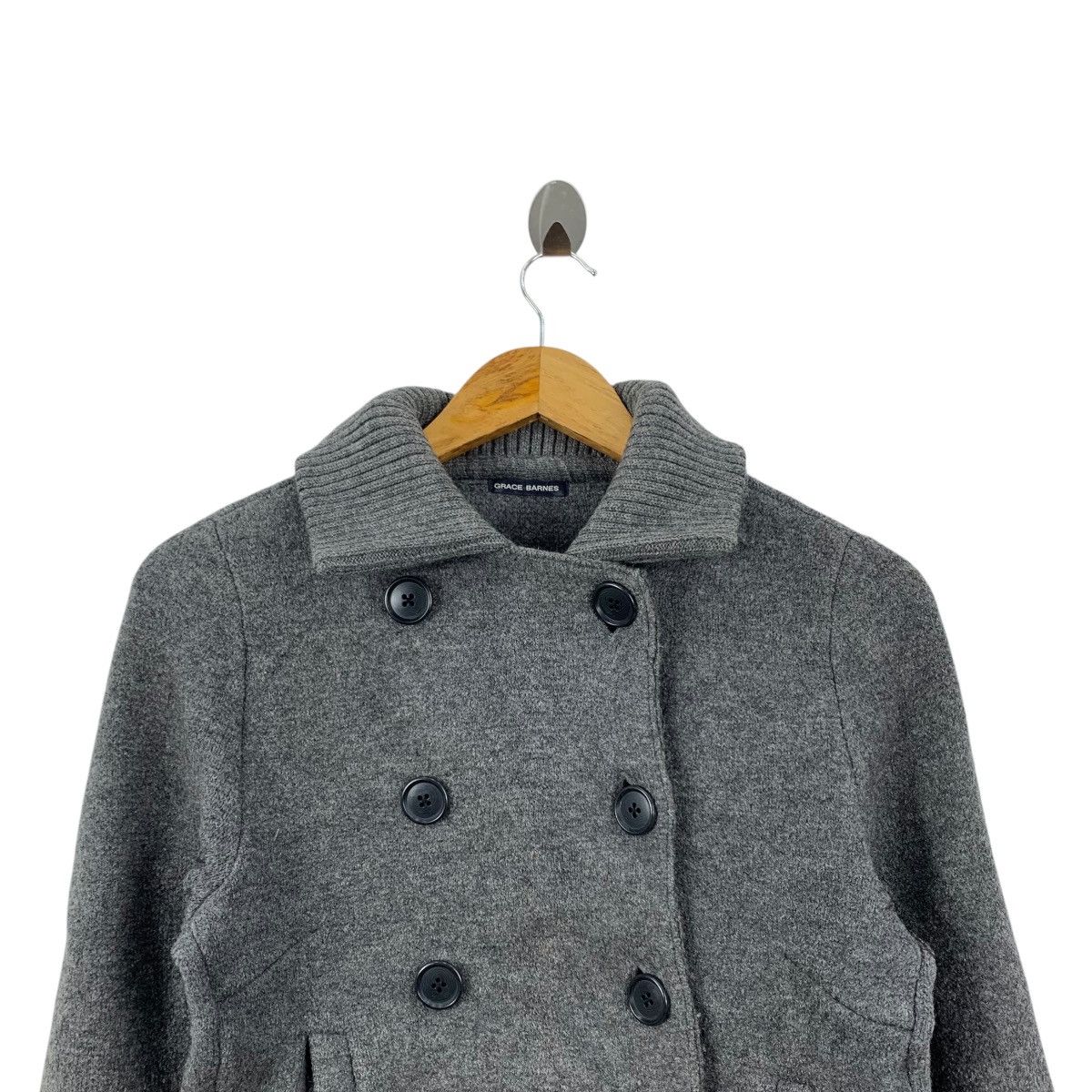 Vintage GRACE BARNES Inc. Grey Wool Duffle Jacket Coat Size US S / EU 44-46 / 1 - 3 Thumbnail