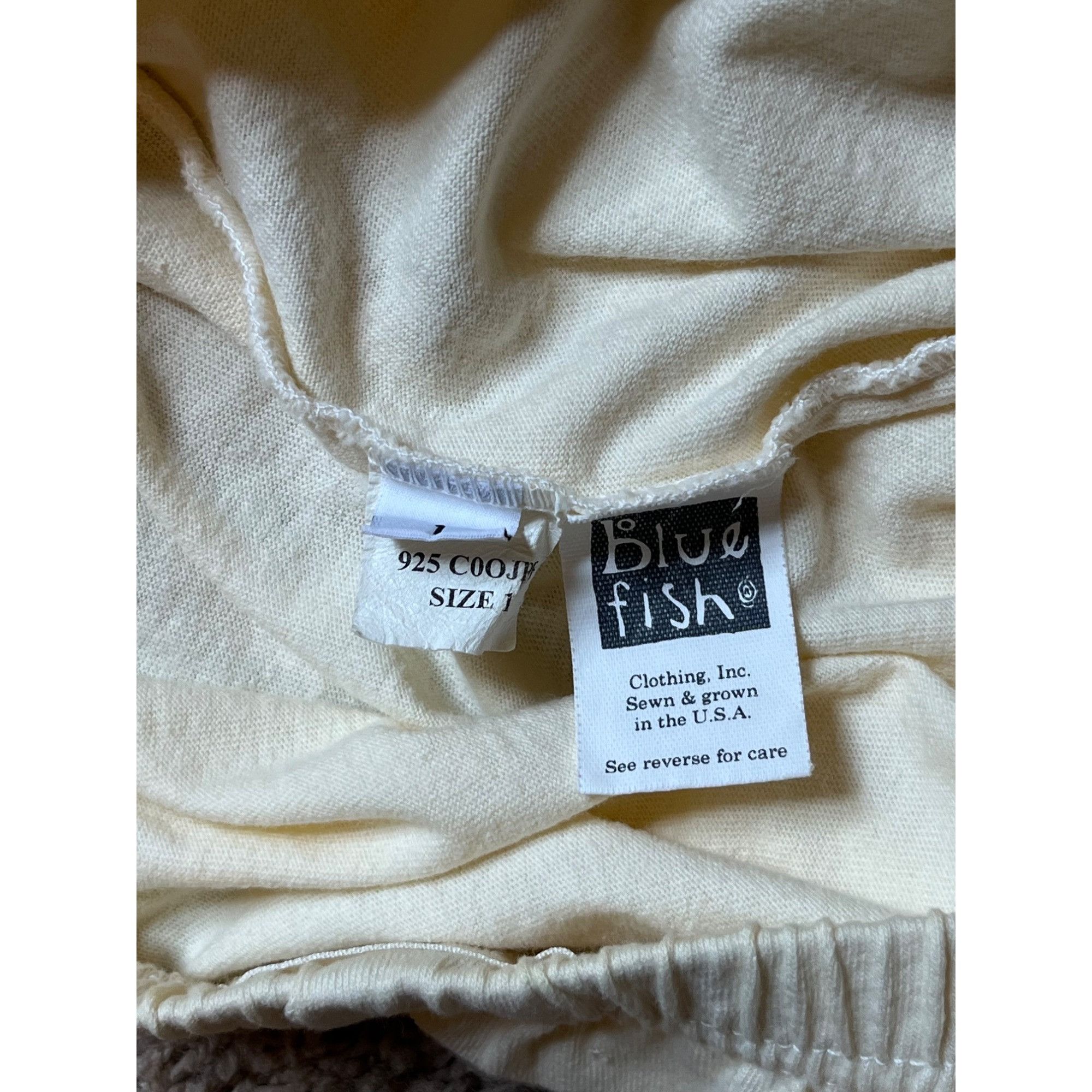 Other VTG 2000 Blue Fish Clothing 1 S M L Maxi Skirt Cream Lagenlo Size 34" / US 12 / IT 48 - 9 Thumbnail