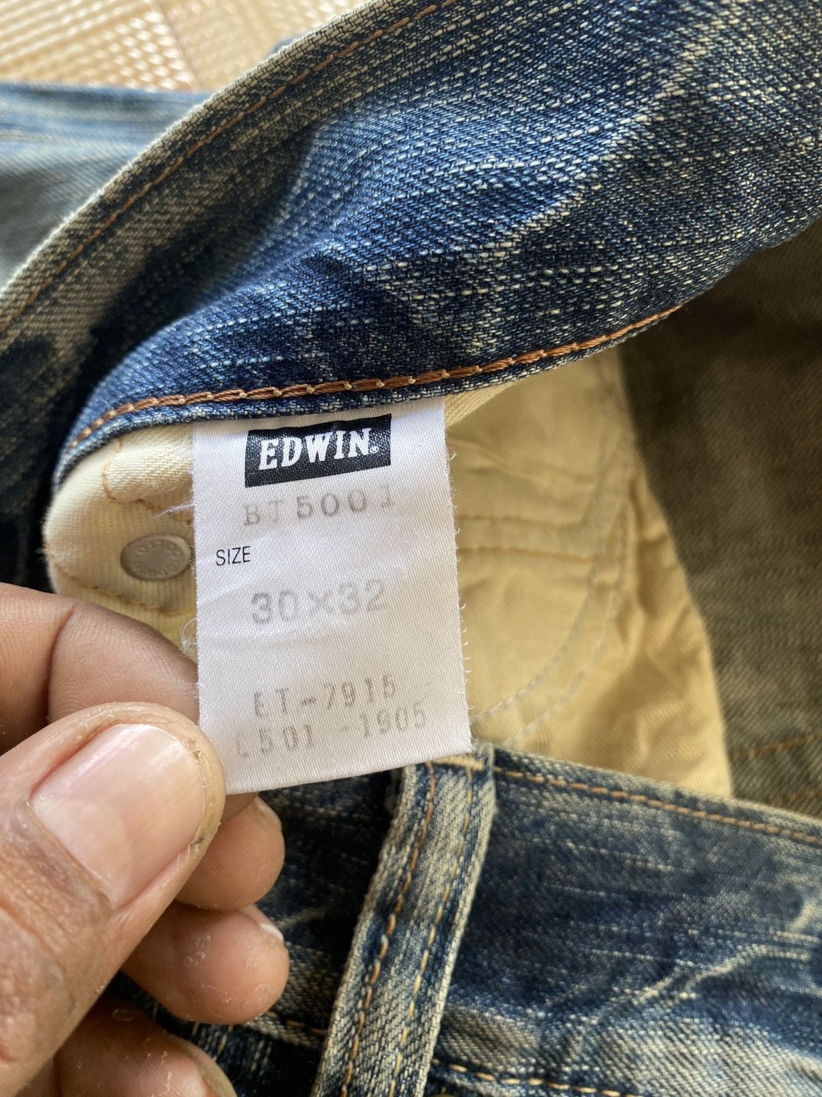Edwin × Vintage Vintage edwin 503 flare denim Size US 30 / EU 46 - 7 Thumbnail