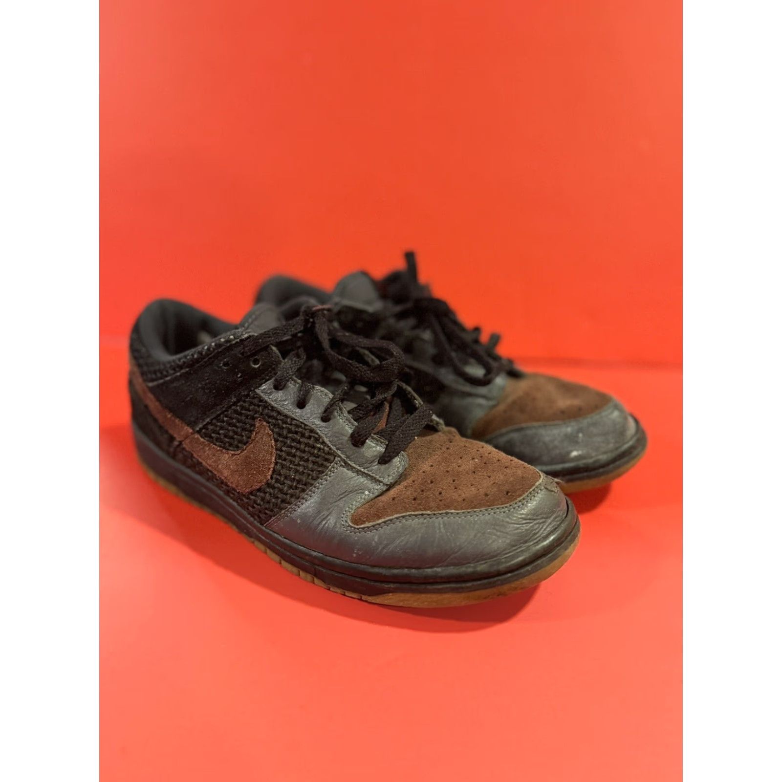 Nike VINTAGE Nike Dunk Low CL Burgundy Anthracite Grey Sz 8.5 2008 304714-065 Pre-owned Rare Mens Sneakers Size US 8 / EU 41 - 3 Thumbnail