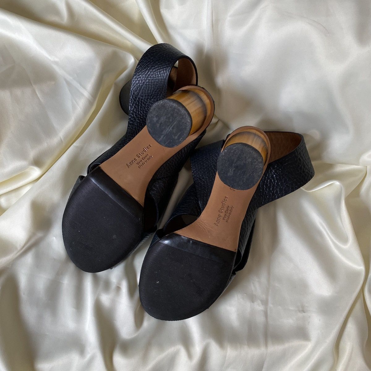 Acne Studios Vintage Acne Studios bamboo heel sandals Size US 8.5 / IT 38.5 - 7 Thumbnail