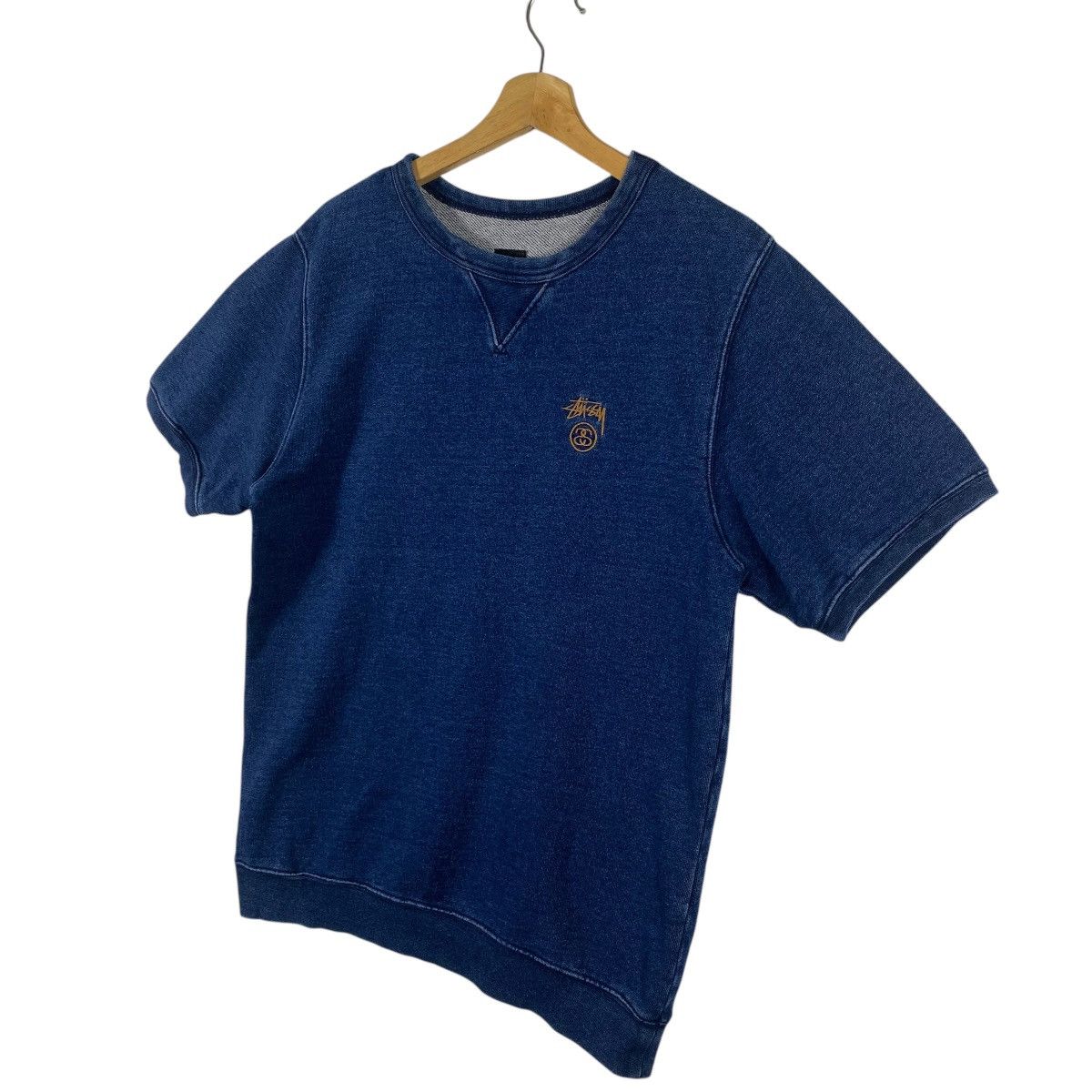 Stussy Stussy Short Sleeve Sweatshirt M Size Indigo Colour Size US M / EU 48-50 / 2 - 3 Thumbnail