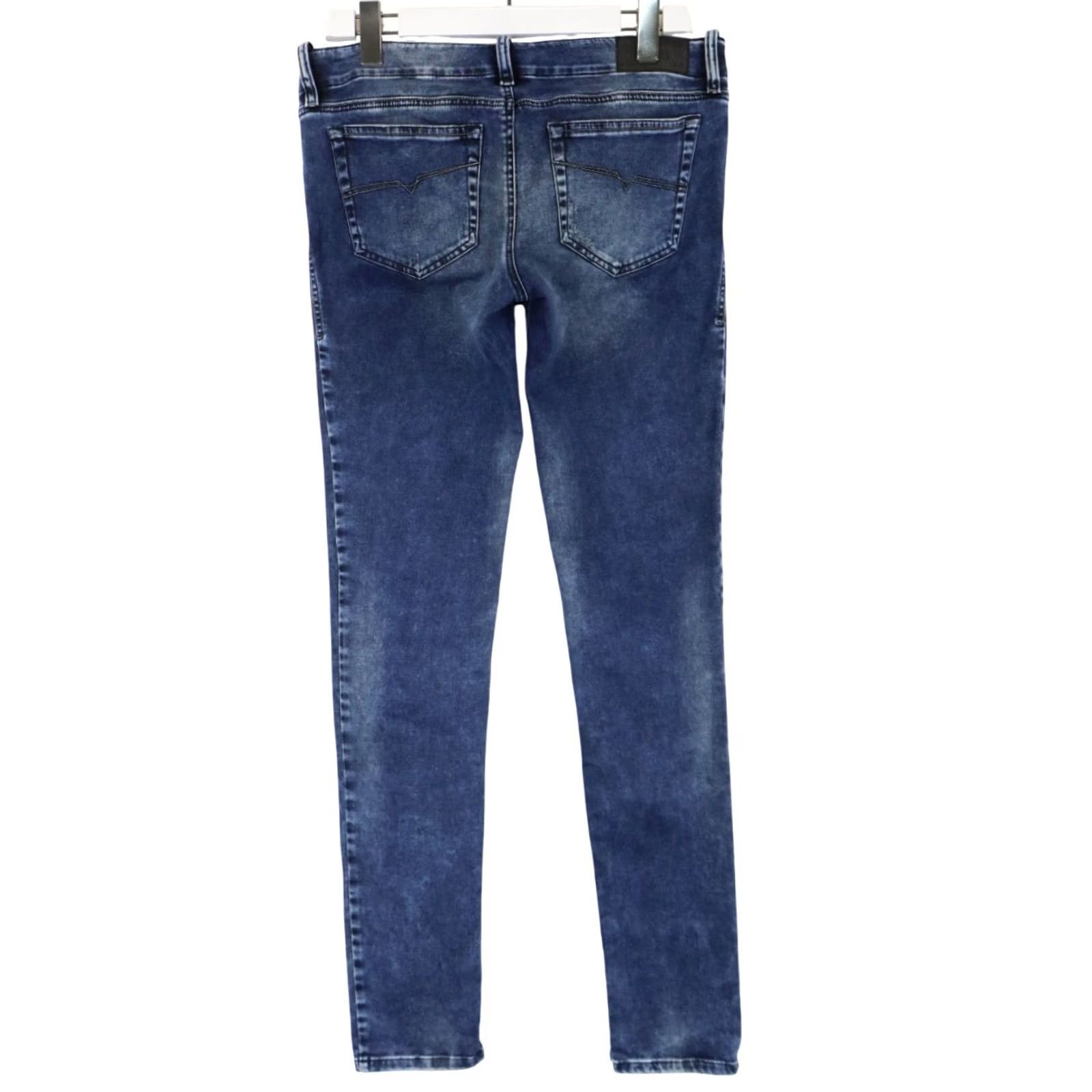 Diesel DIESEL Grupee Super Slim-Skinny Low Waist Stretch Jeans Women's W30 L34 0808F Blue Size 30" / US 8 / IT 44 - 2 Thumbnail