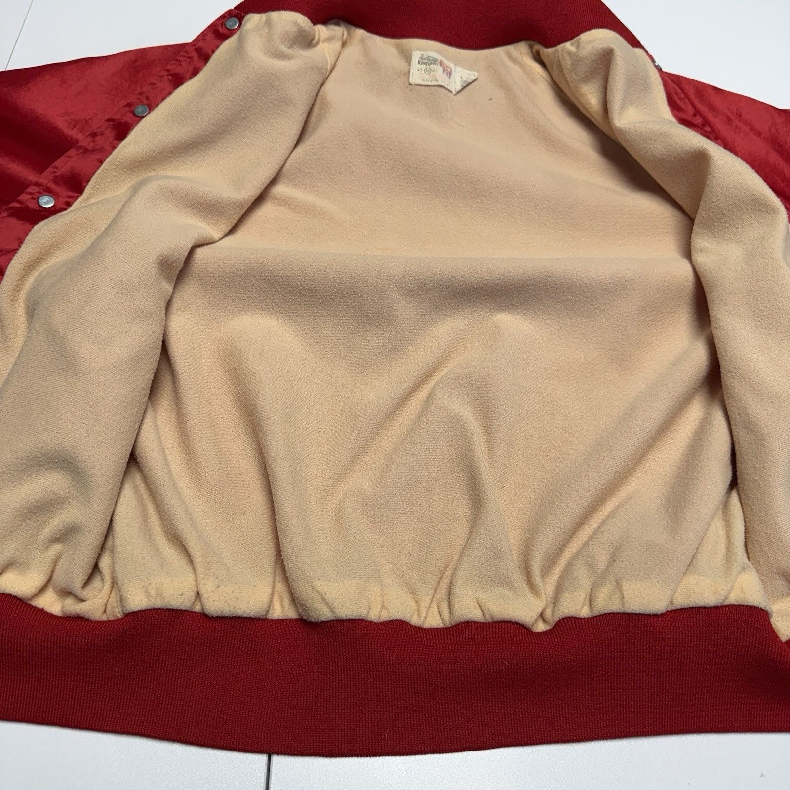 Vintage Vintage 80s Fire Dept Satin Bomber Jacket Mens Medium USA Size US M / EU 48-50 / 2 - 8 Thumbnail