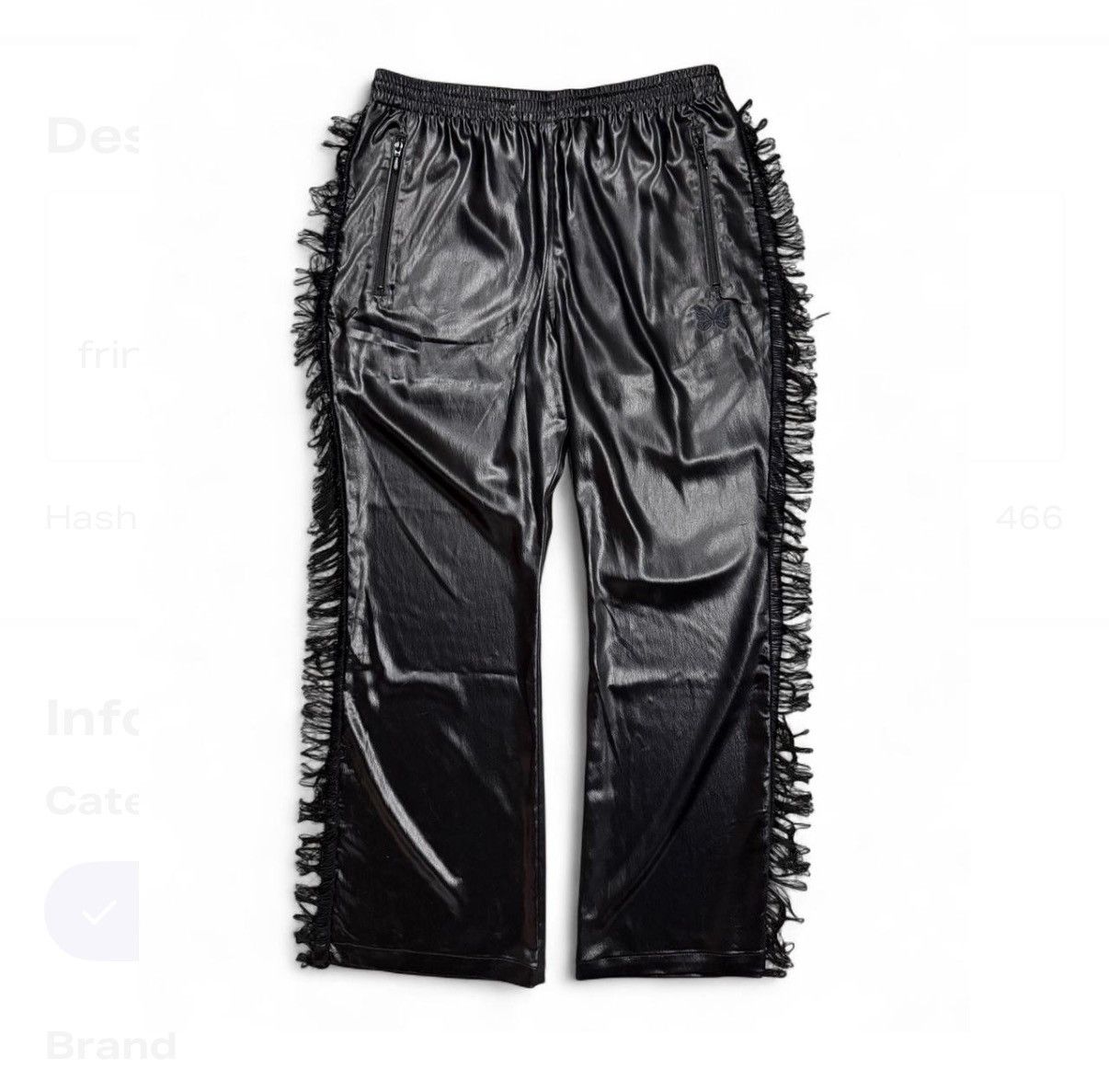 Needles Needles Leather Tassel Pants Made in Japan Size US 32 / EU 48 - 1 Thumbnail