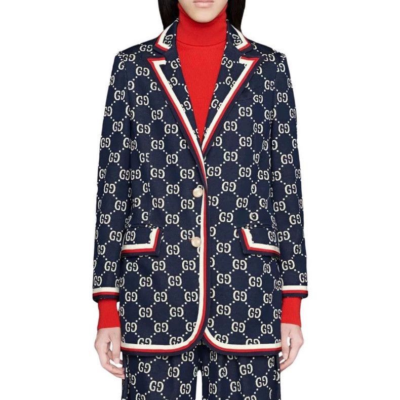 Gucci Gucci Navy Blazer with Logo Design-2506 Size US XXS / EU 40 - 9 Thumbnail
