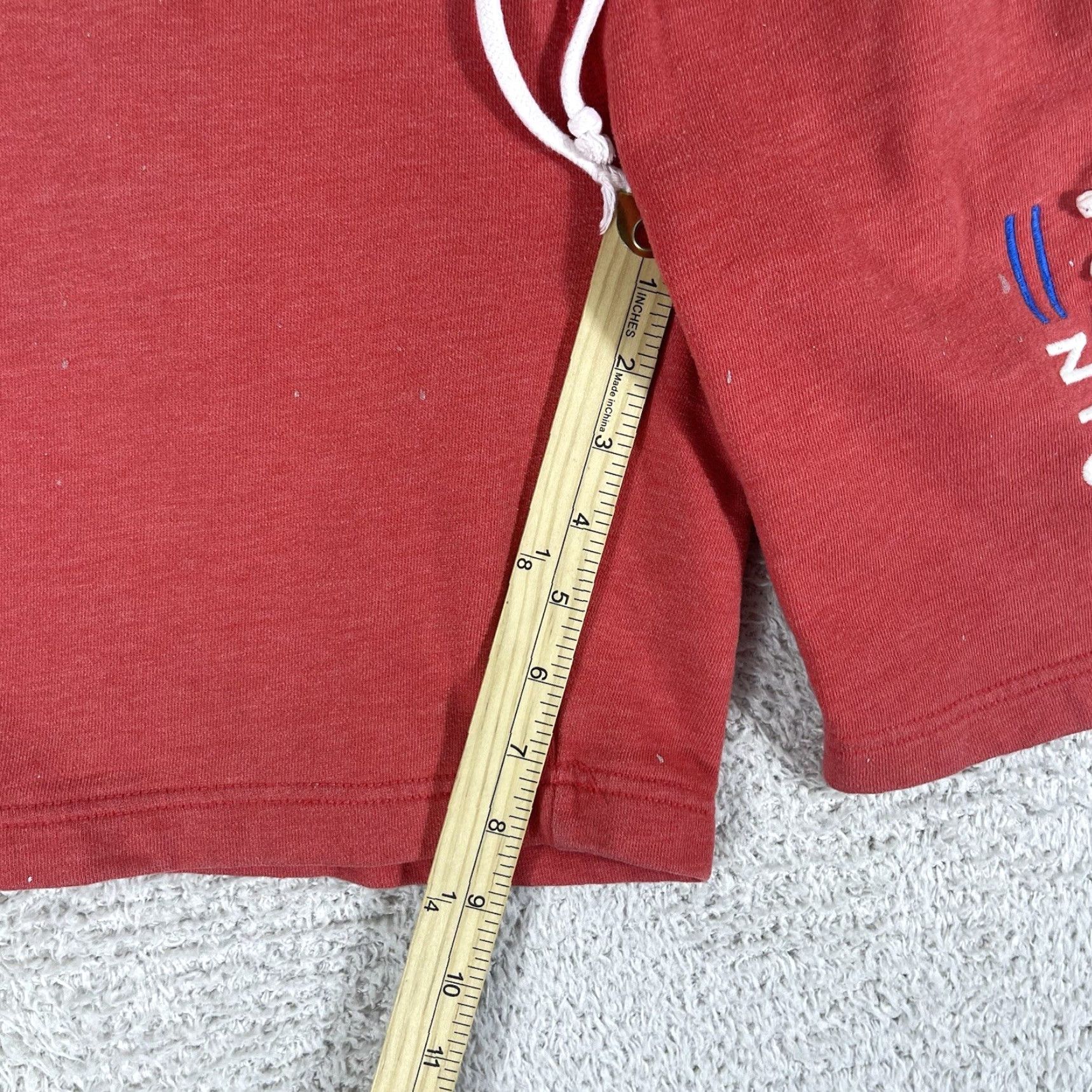 Vintage VINTAGE Aéropostale Sweat Shorts Mens Small Red Drawstring 90s NYC Preppy 90s Sweat Shorts Mens Small Red Aéropostale Size US 29 - 5 Thumbnail
