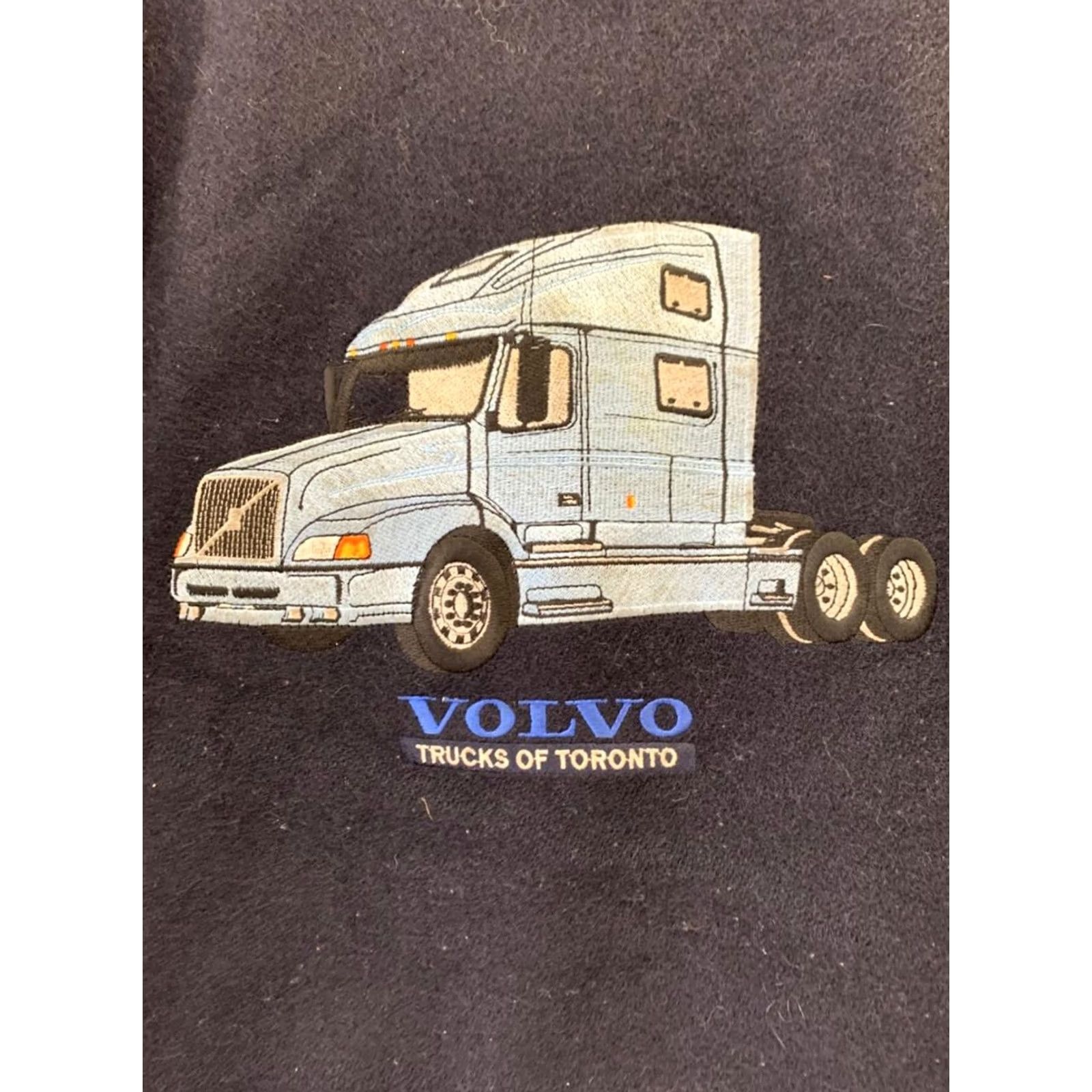 Vintage VINTAGE Volvo Trucks of Toronto Varsity Jacket Wool Leather Bomber Blue LG L#215 Men Size US L / EU 52-54 / 3 - 6 Thumbnail
