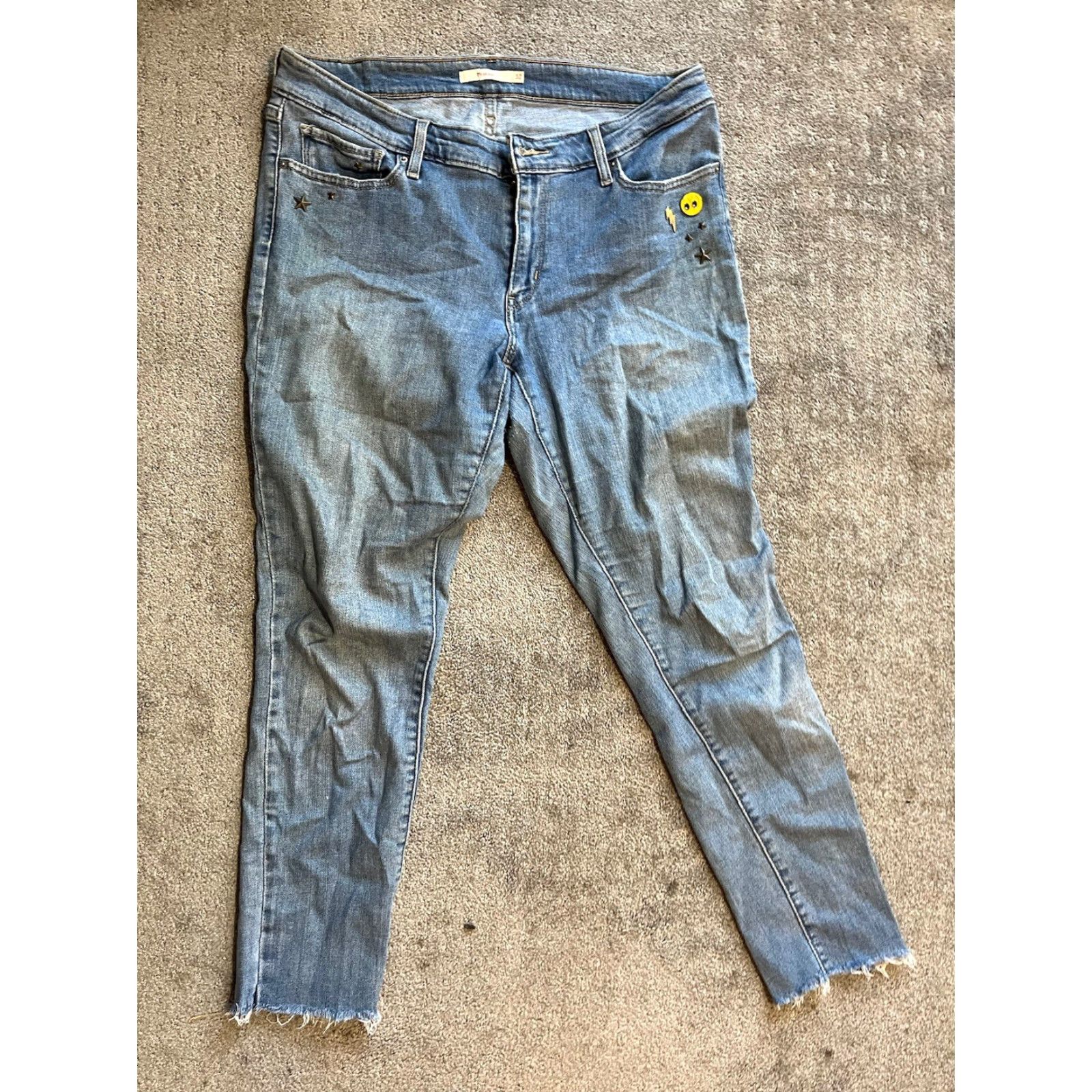 Levi's Levi's 711 Skinny Jeans Womens Blue Size 32 (32x28) Low Rise Regular Fit Denim Size 24" / US 00 / IT 34 - 3 Thumbnail