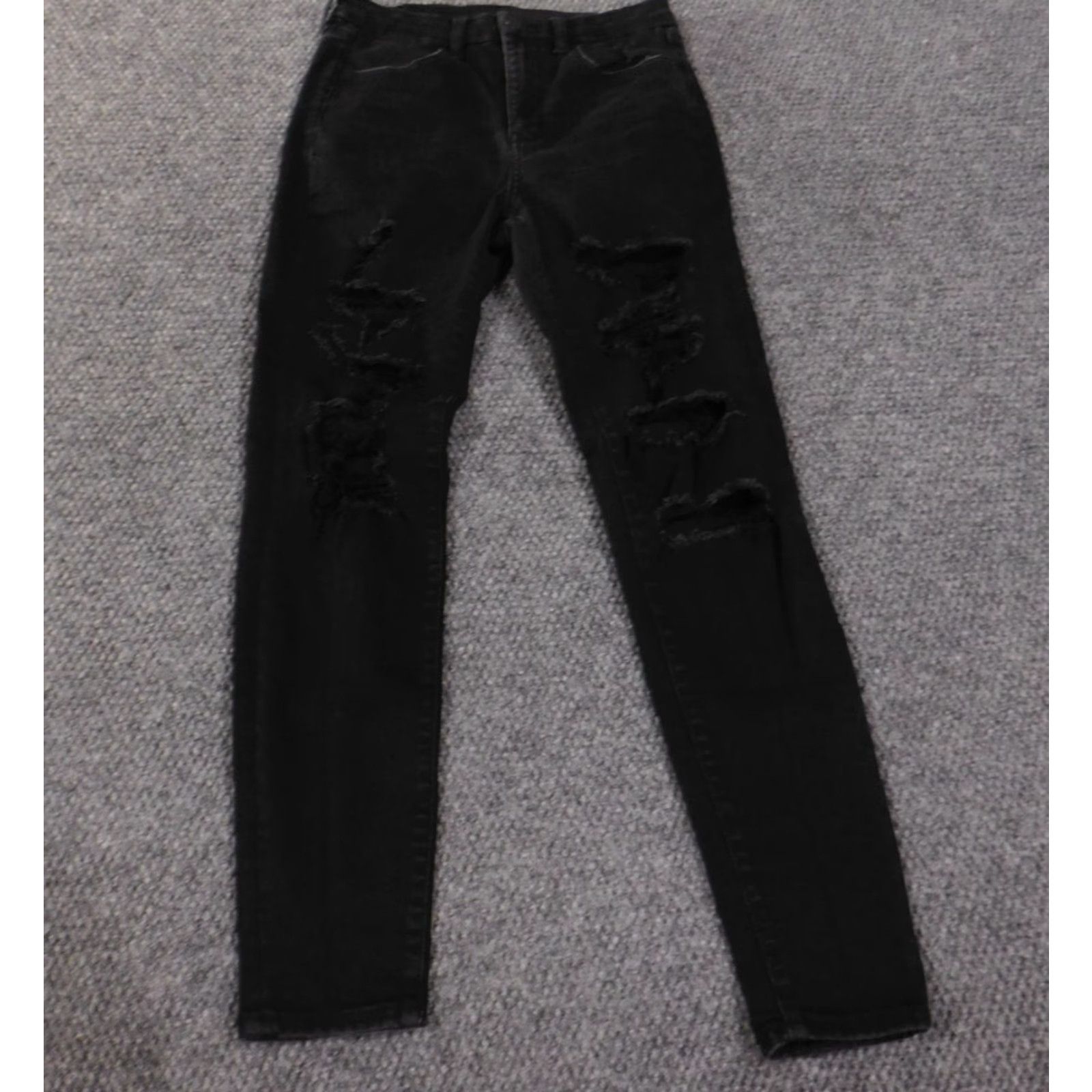 American Eagle Outfitters American Eagle Outfitters Jeans Womens 6 Jegging Black Distressed Dark Retro Size 28" / US 6 / IT 42 - 2 Thumbnail