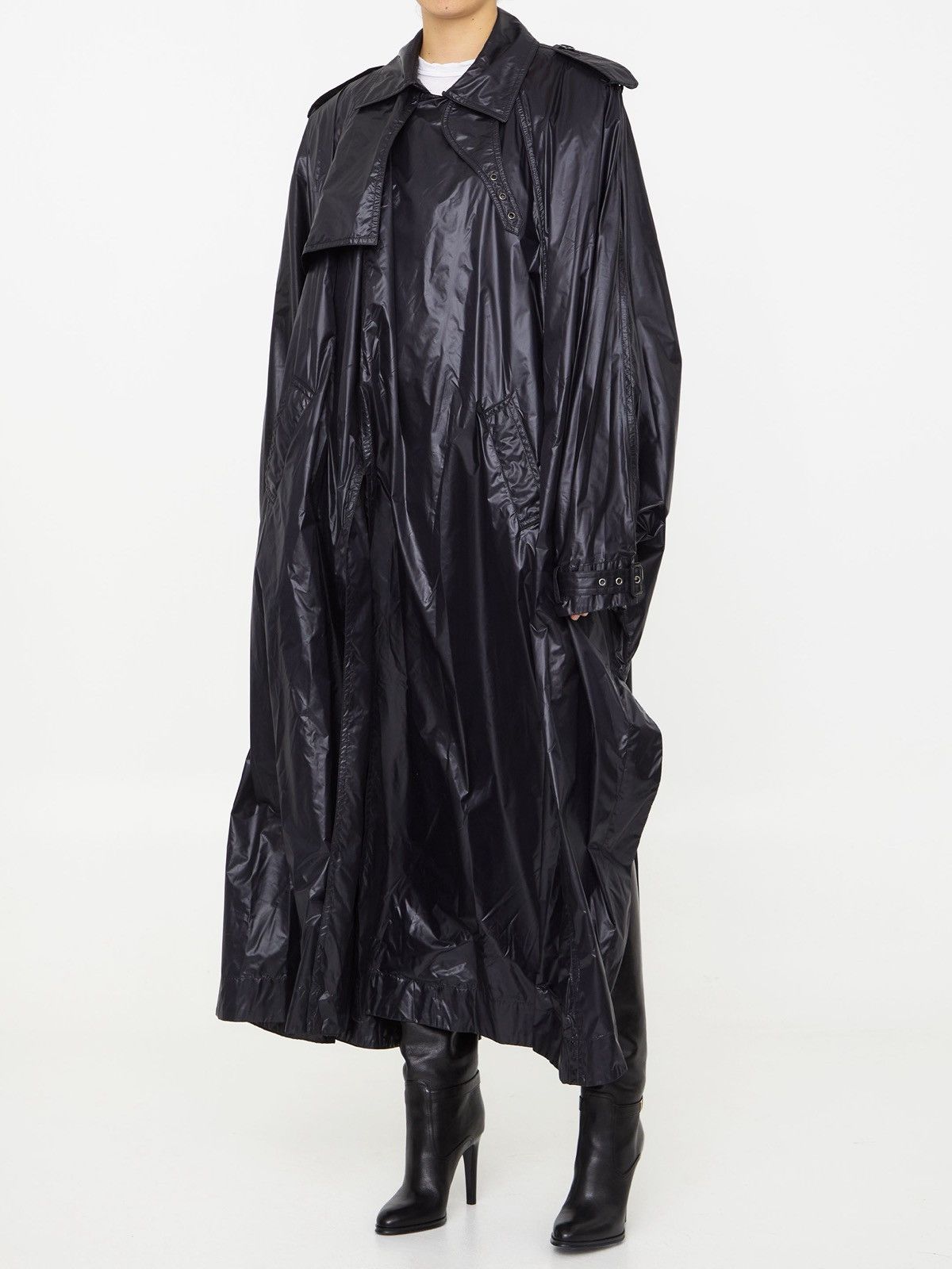 Saint Laurent Paris $3.5K VALUE Oversized Flared Padded Cape Trench Coat Size US S / EU 44-46 / 1 - 6 Thumbnail