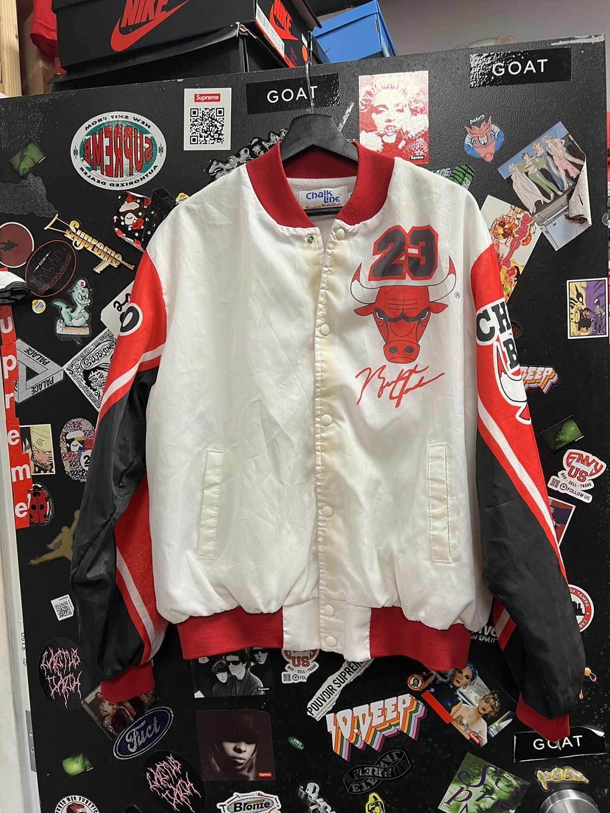 Vintage Vintage Chalk Lone Chicago Bulls Michael Jordan Jacket