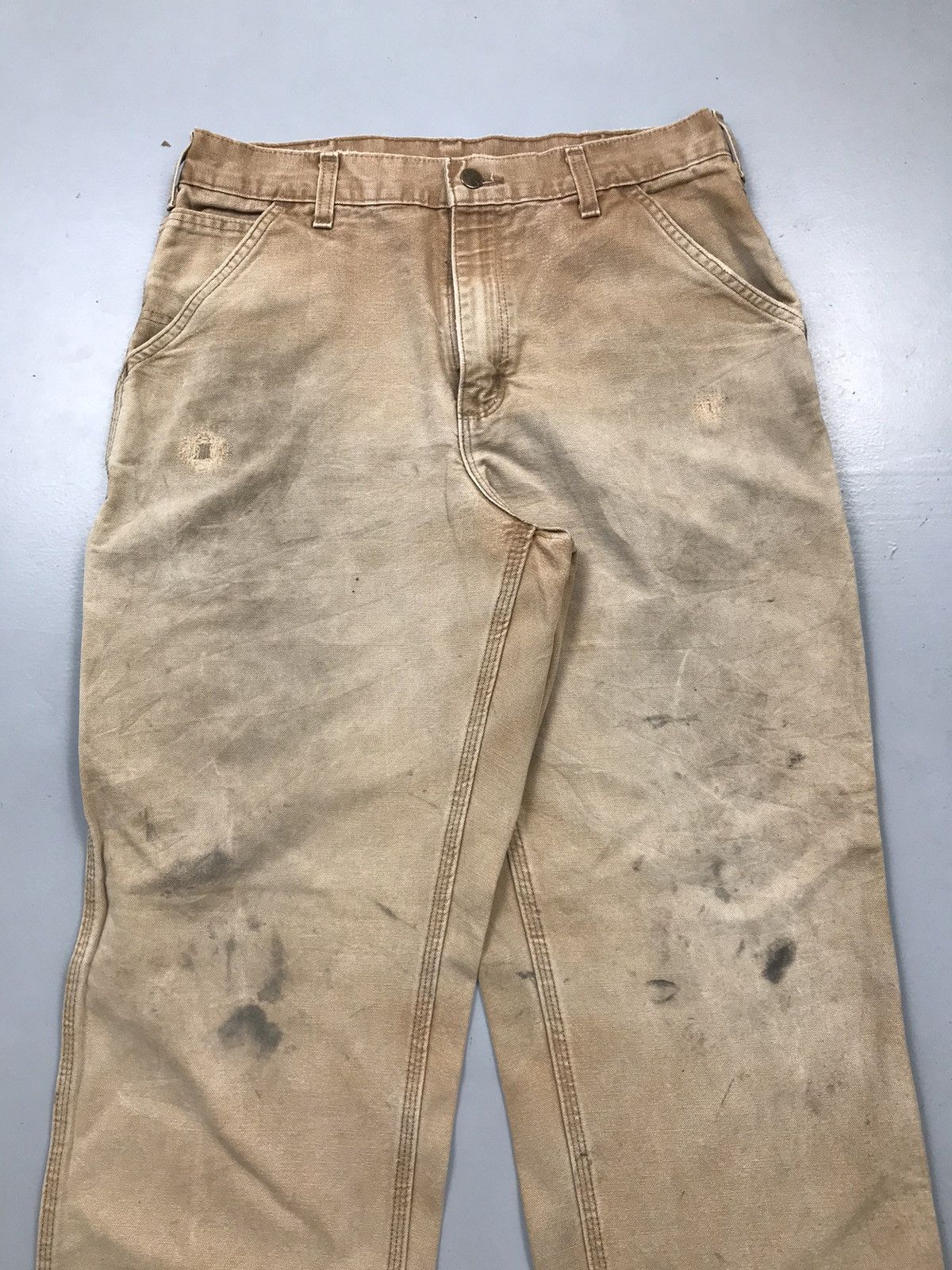 Carhartt Sun fade Vintage Carhartt B11 BRN carpenter denim Size US 34 / EU 50 - 5 Thumbnail