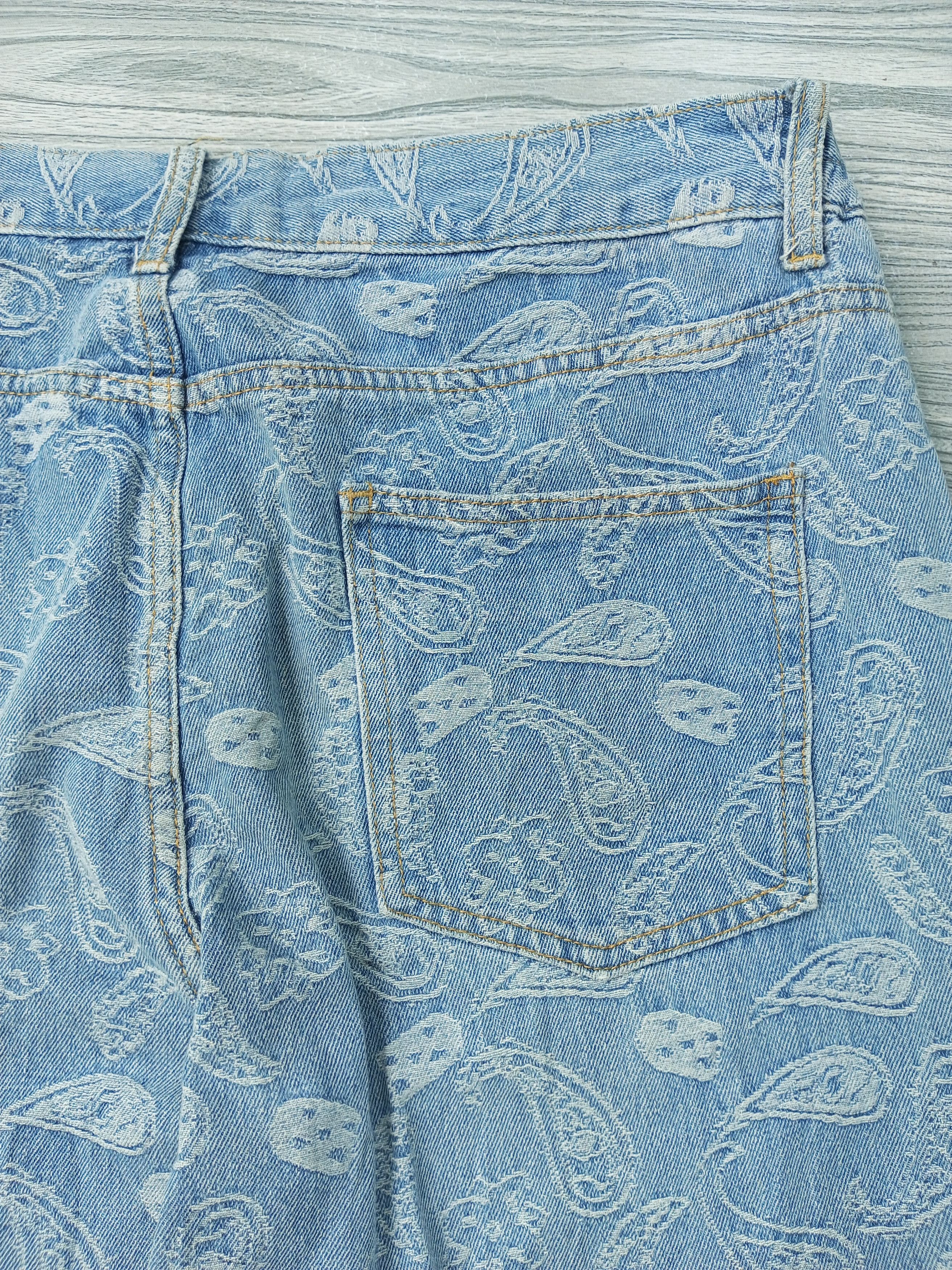 Japanese Brand Baggy Paisley denim manace style Size US 34 / EU 50 - 19 Thumbnail