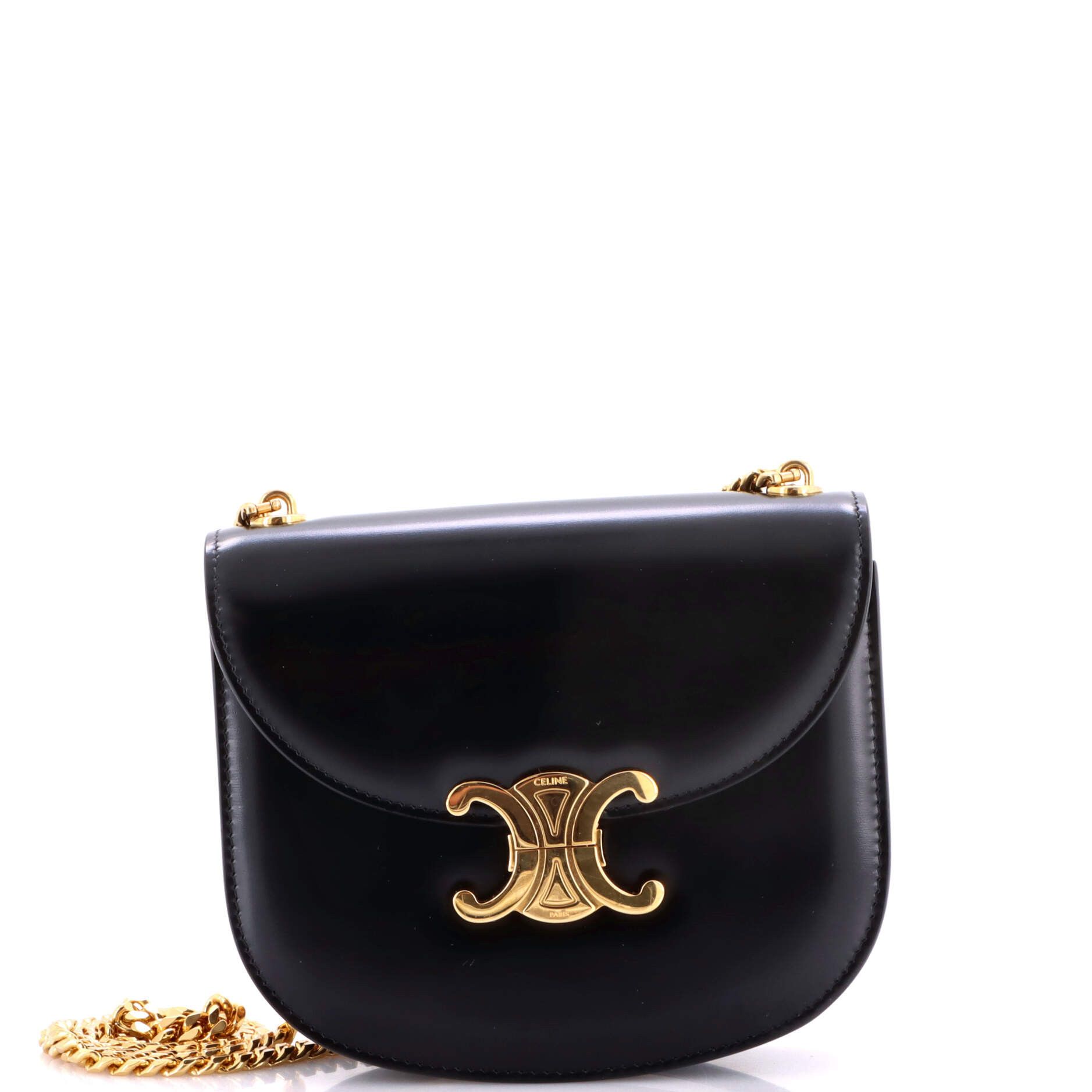 Celine Triomphe Besace Clea Chain Flap Bag Size ONE SIZE - 1 Thumbnail