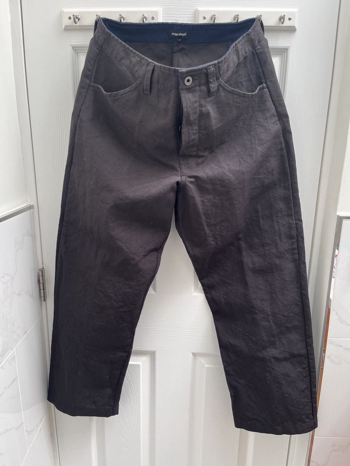 Wool/Linen/Hemp Gabardine Four Pocket Pant