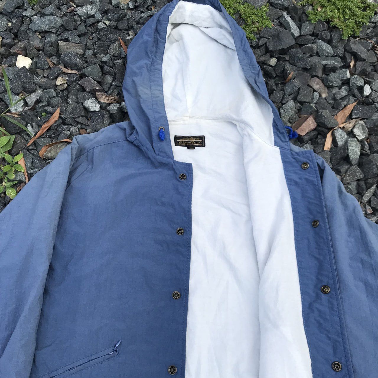 Eddie Bauer × Vintage VINTAGE 90S EDDIE BAUER FADED JACKET HOODIE Size US L / EU 52-54 / 3 - 7 Thumbnail