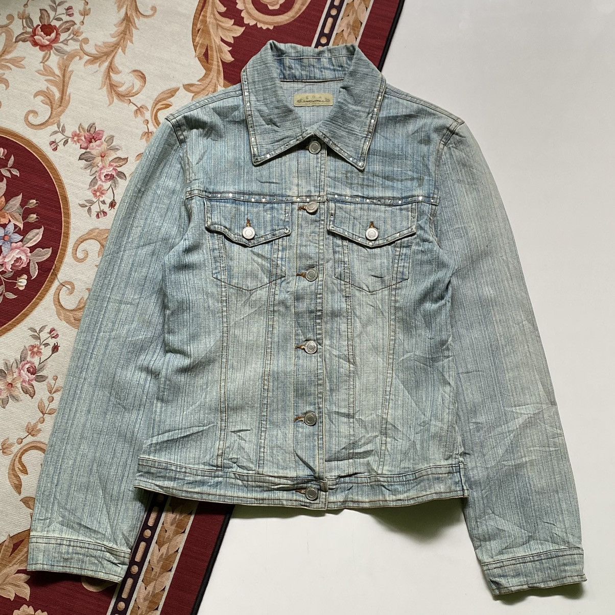 Japanese Brand GENUINE VINTAGE GOA DISTRESS FASHION DENIM JACKET