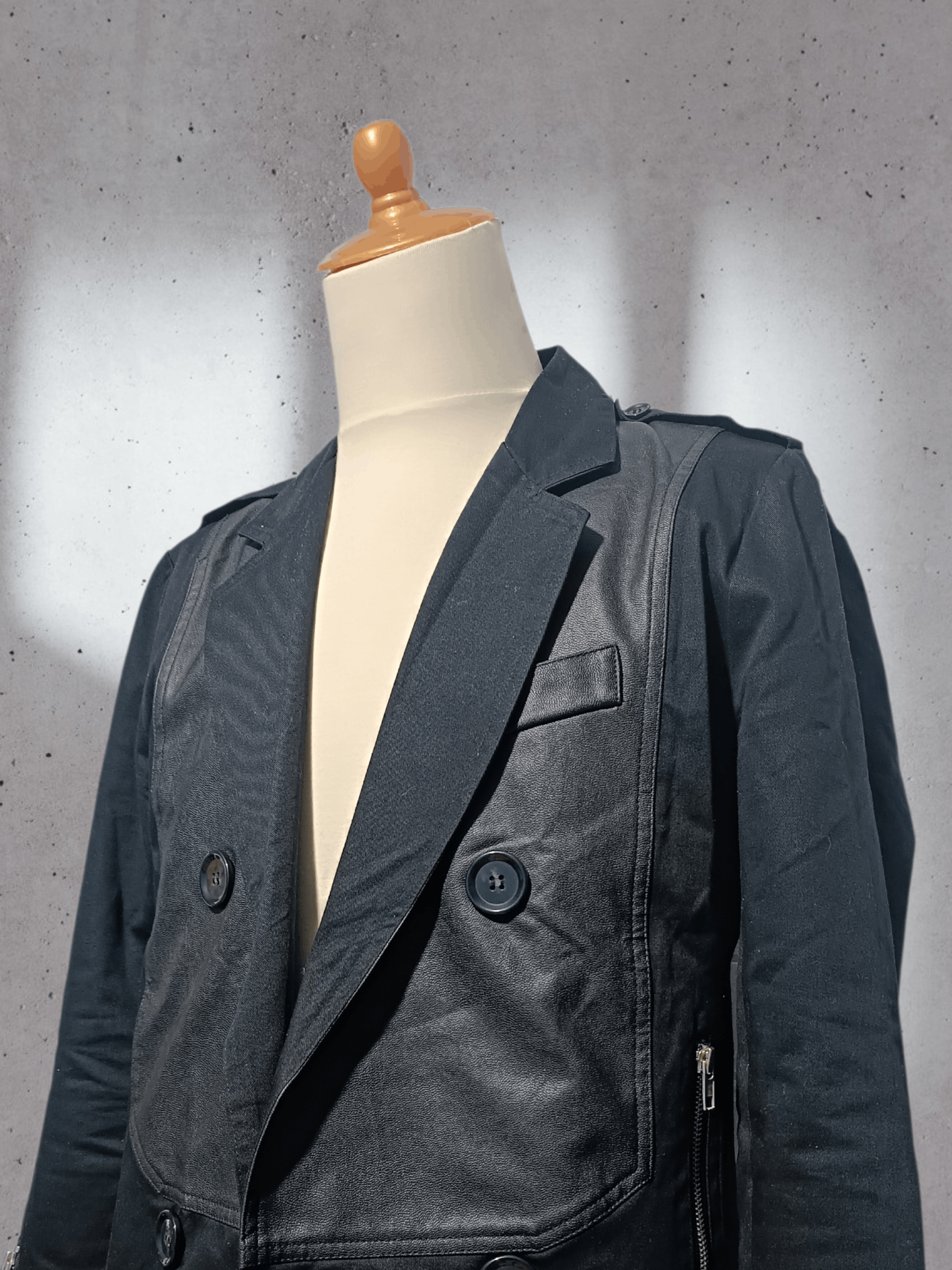 Japanese Brand Kazuyuki Kumagai Attachment Black Blazer Size US M / EU 48-50 / 2 - 2 Thumbnail