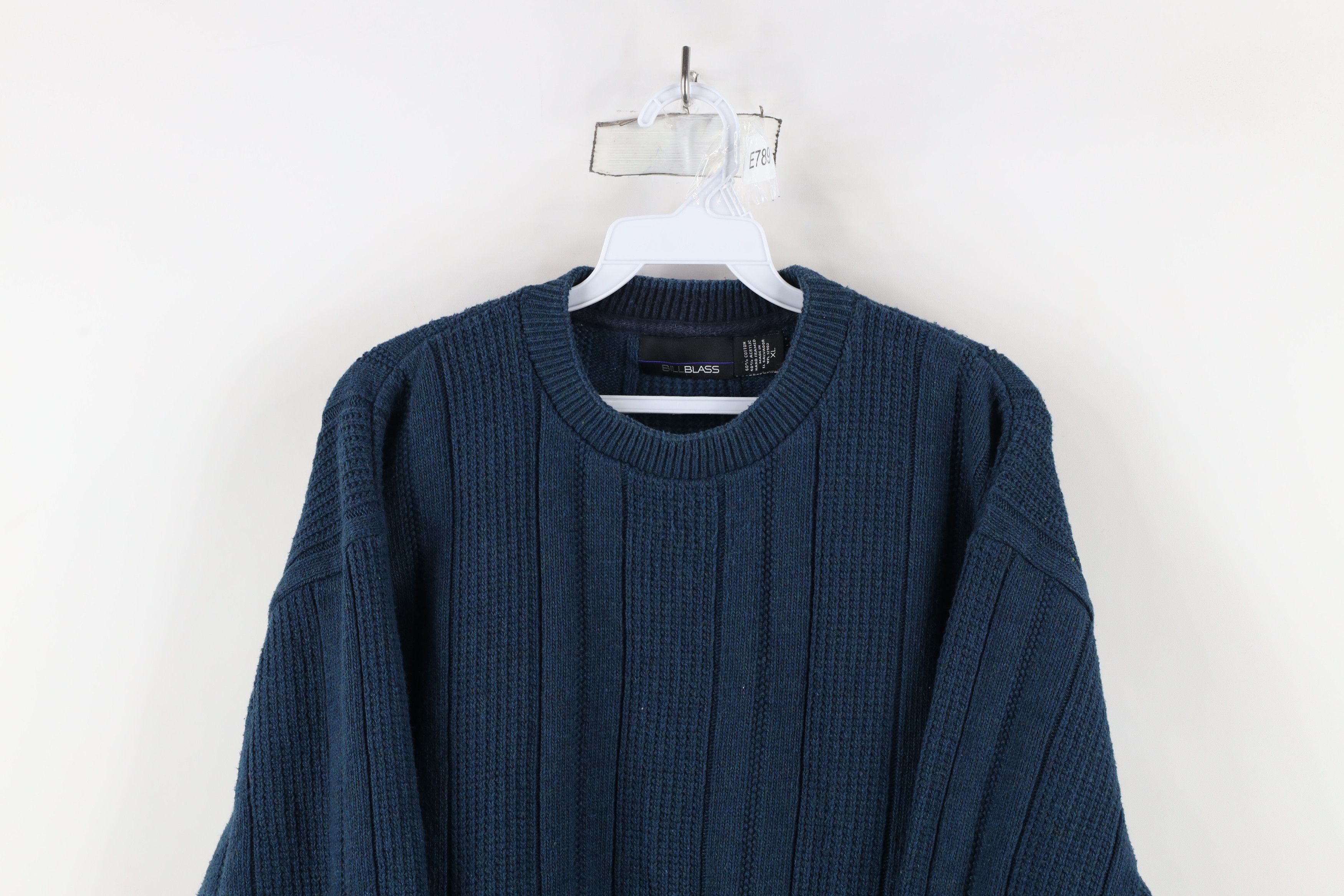 Vintage Vintage 90s Streetwear Cotton Ribbed Knit Crewneck Sweater Size US XL / EU 56 / 4 - 2 Thumbnail