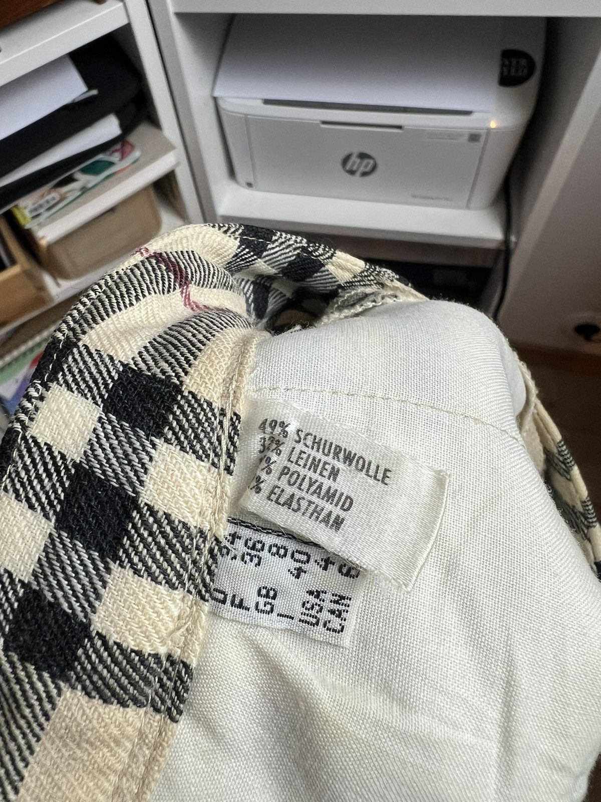 Burberry × Designer × Vintage Vintage y2k Burberry nova check wool pants XS old money 90s Size 26" / US 2 / IT 38 - 6 Thumbnail