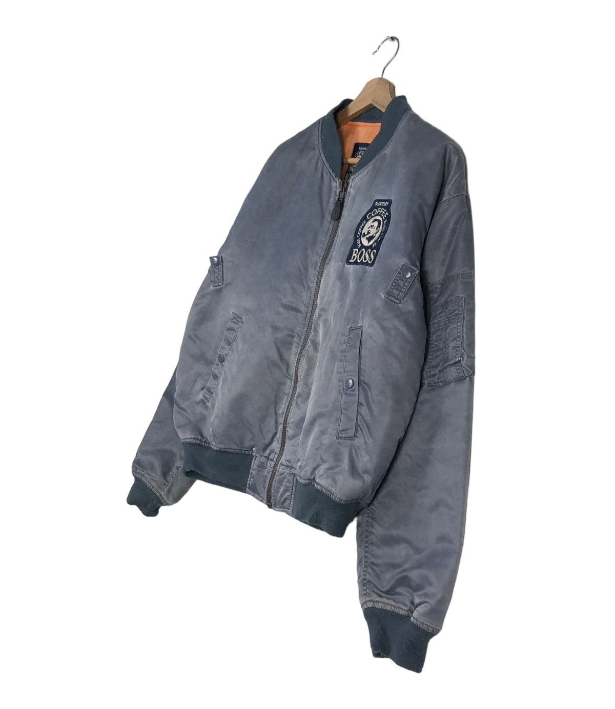 Japanese Brand 🔥RIOT RIOT VINTAGE BOMBER JACKET FLY SUNTORY COFFEE BOSS Size US L / EU 52-54 / 3 - 2 Thumbnail