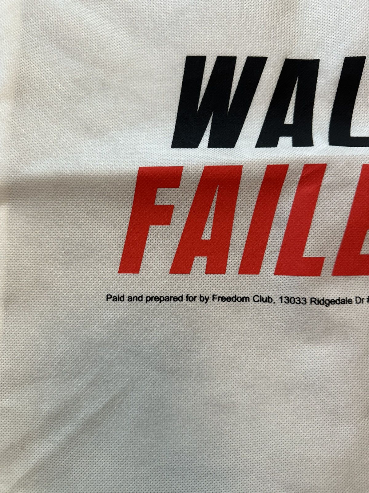 Donald Trump Minnesota Tim Walz Failed Back Pack RARE Size ONE SIZE - 2 Thumbnail