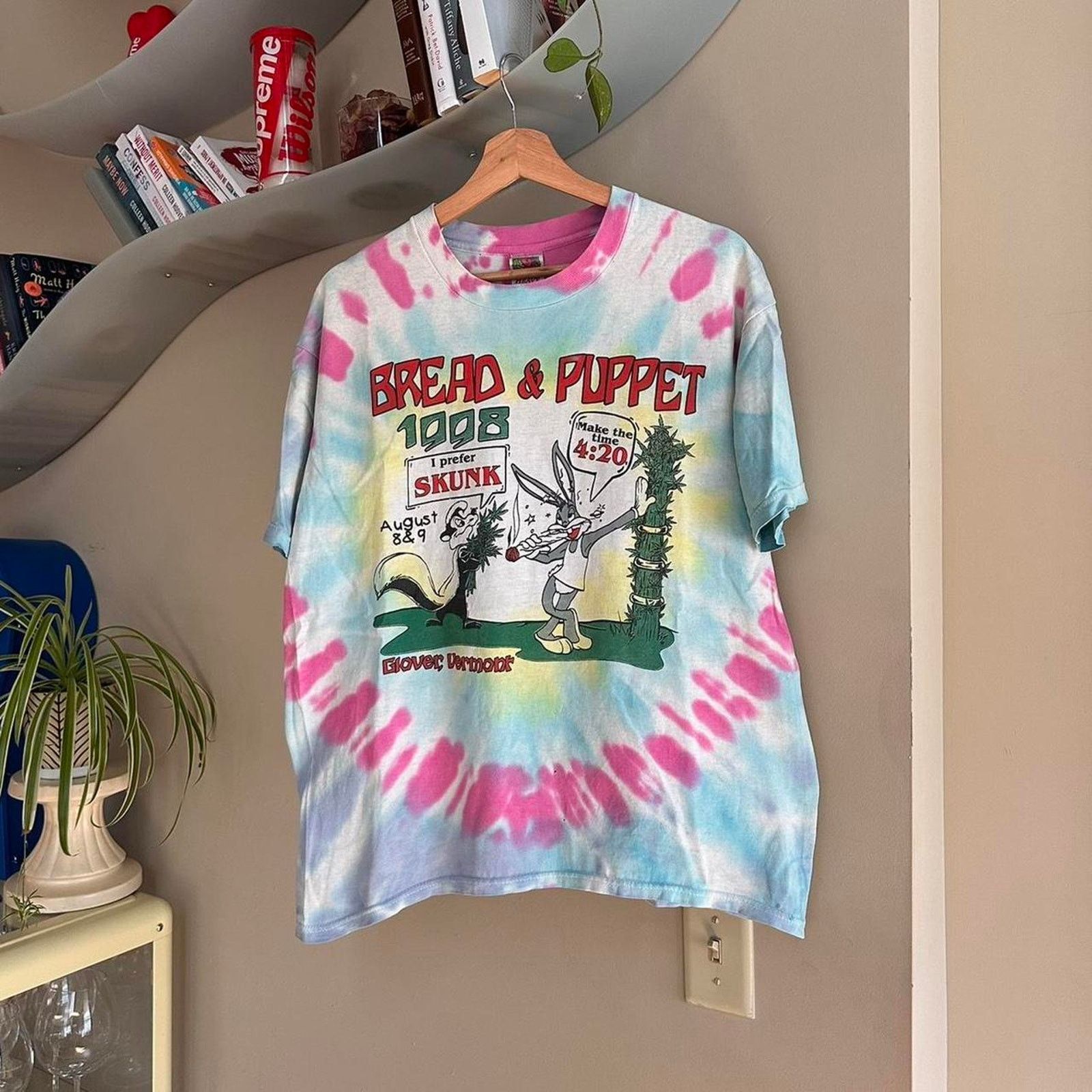 Fruit Of The Loom × Vintage Vintage Looney Tunes Weed Tee Size US L / EU 52-54 / 3 - 1 Thumbnail
