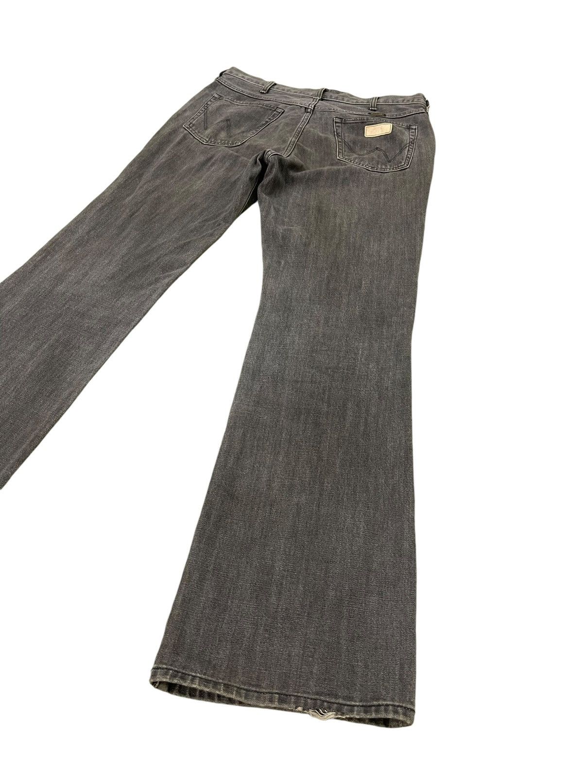 Japanese Brand Flare Jeans Wrangler Japan Faded Distress Boot Cut 8🟦9 Size US 34 / EU 50 - 12 Thumbnail