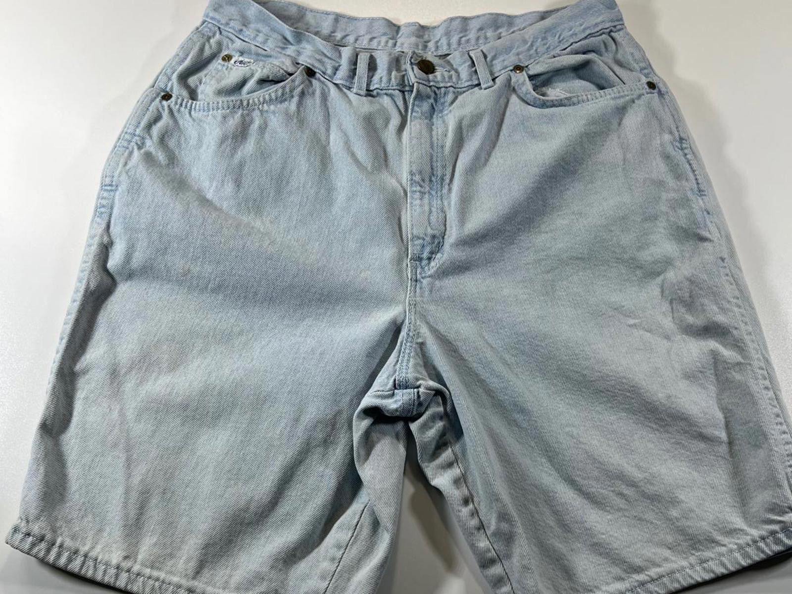 Unknown London Vintage Chic Light Blue Denim Shorts Size US 28 / EU 44 - 1 Thumbnail