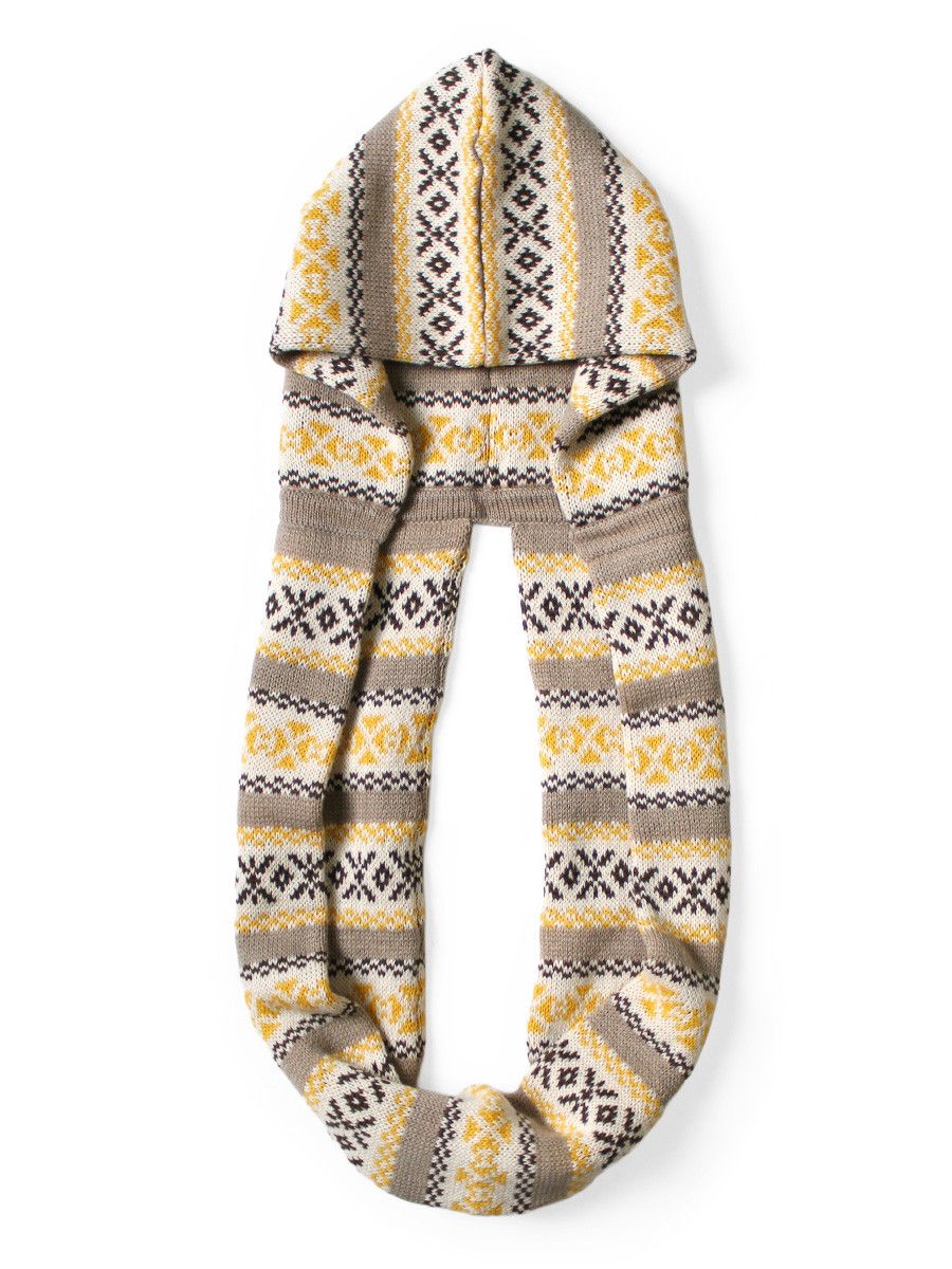 Kapital kapital 5G Wool Yellowknife Fair Isle Balaclava Scarf Size ONE SIZE - 2 Thumbnail