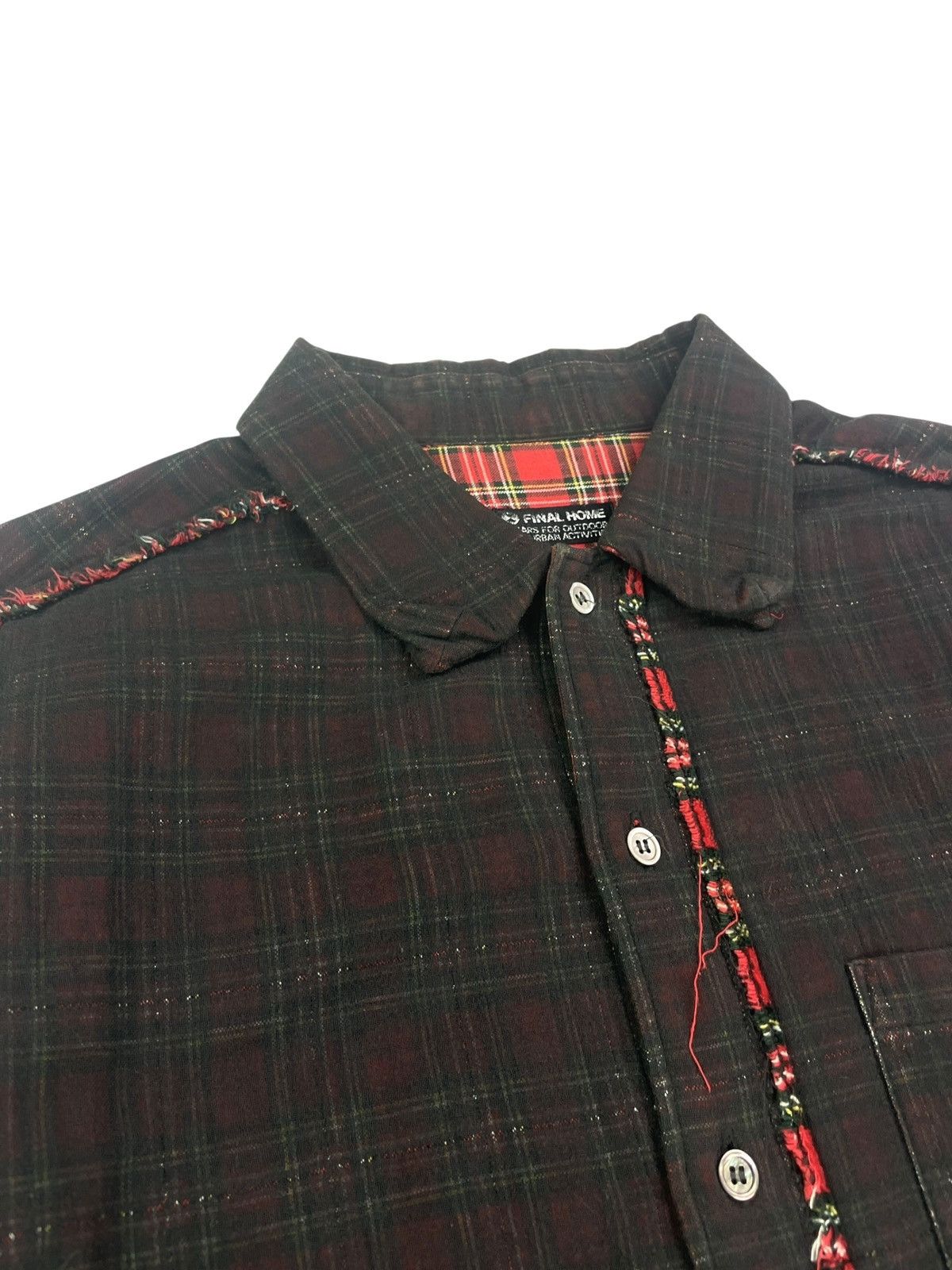 Final Home Double Layered Plaid Flannel Button Up Shirt Size US M / EU 48-50 / 2 - 3 Thumbnail