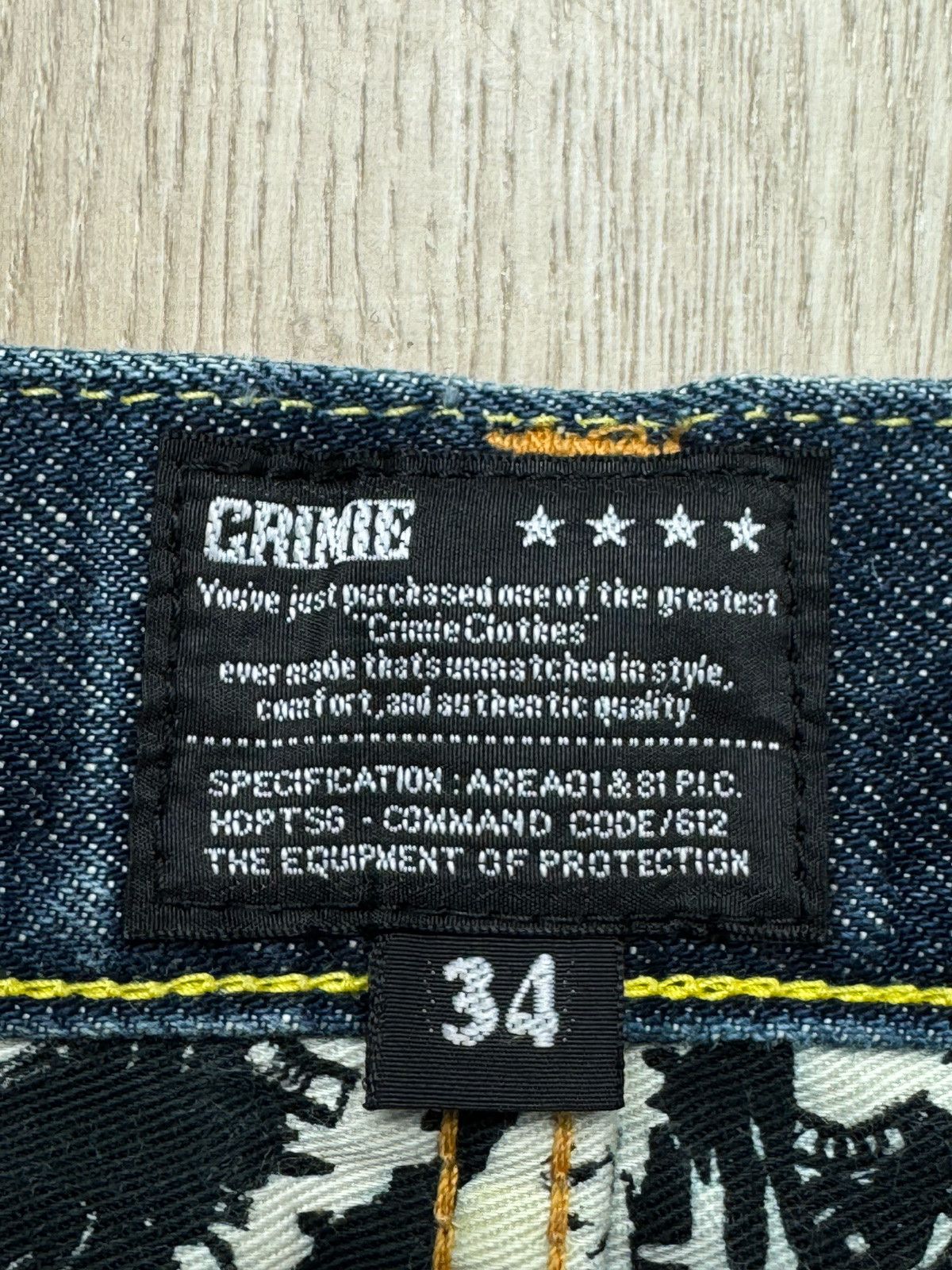 Japanese Brand CRIMIE CXXX-PT03 W31 x L31 Japanese selvedge jeans Size US 31 - 21 Thumbnail