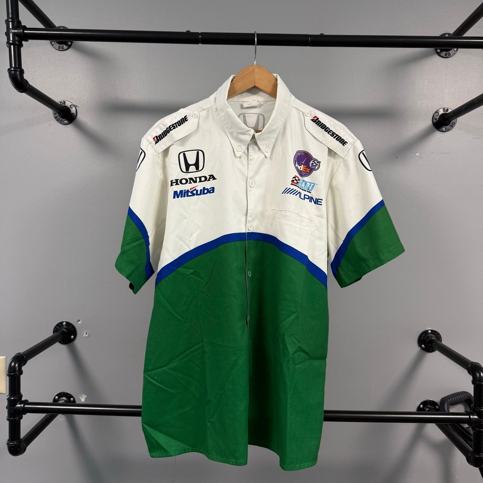 Vintage 02 Cart FedEx Series Honda Racing Fernandez Team Crew Shirt Size US XL / EU 56 / 4 - 1 Thumbnail